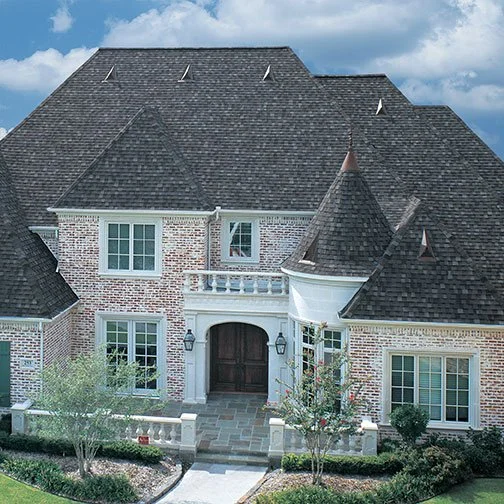 TAMKO Titan XT Thunderstorm Grey roof installed on a home