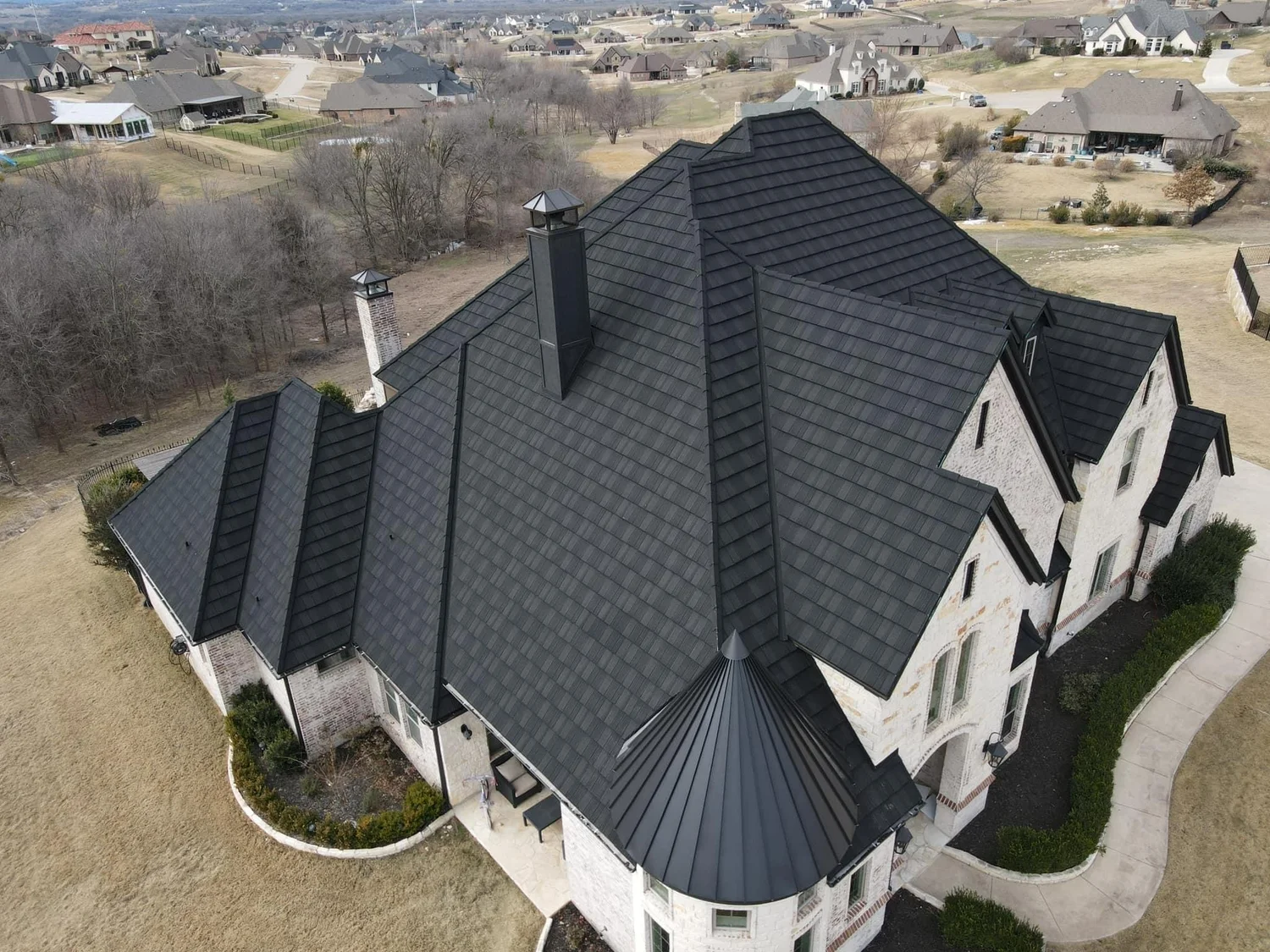 TEK stone coated steel roof on a residential home