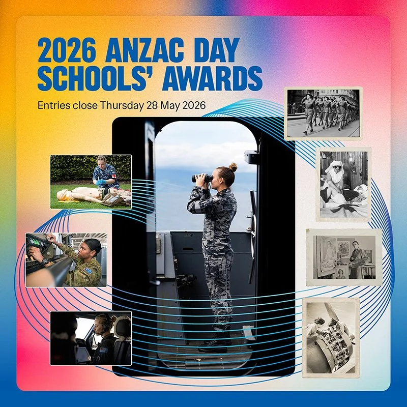 Schools invited to enter 2026 Anzac Day Schools’ Awards: ‘Women in service’