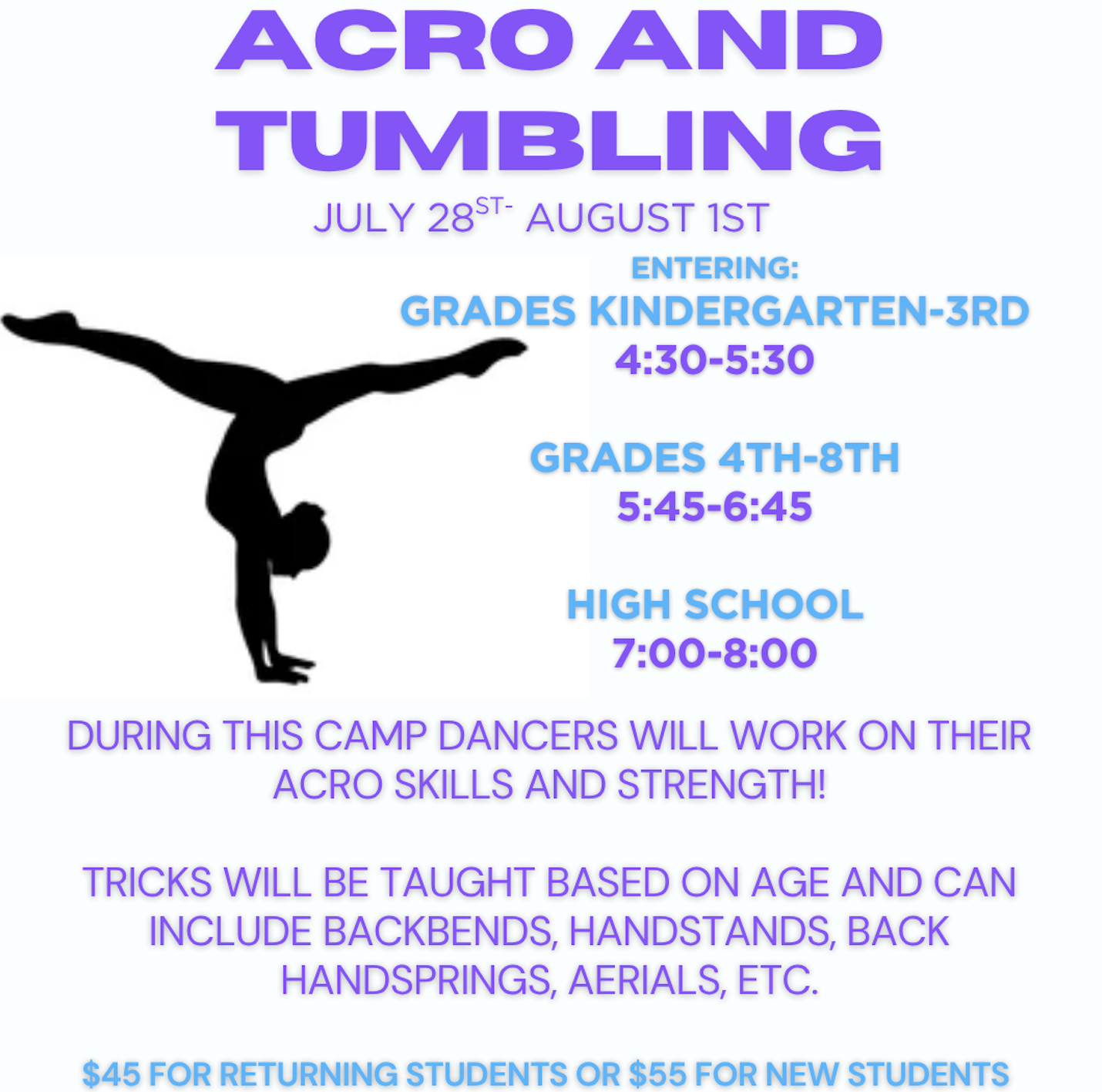 Acro and Tumbling Camp