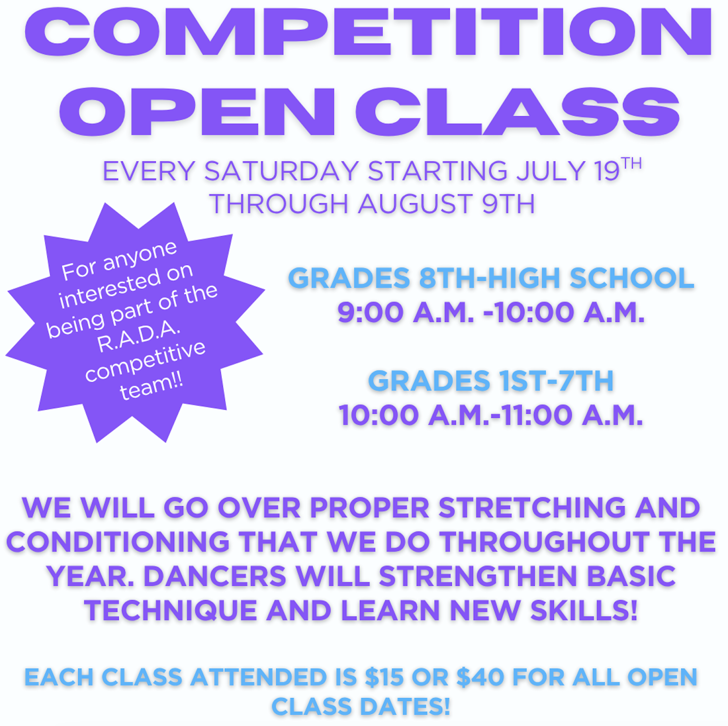 Competition Open Class