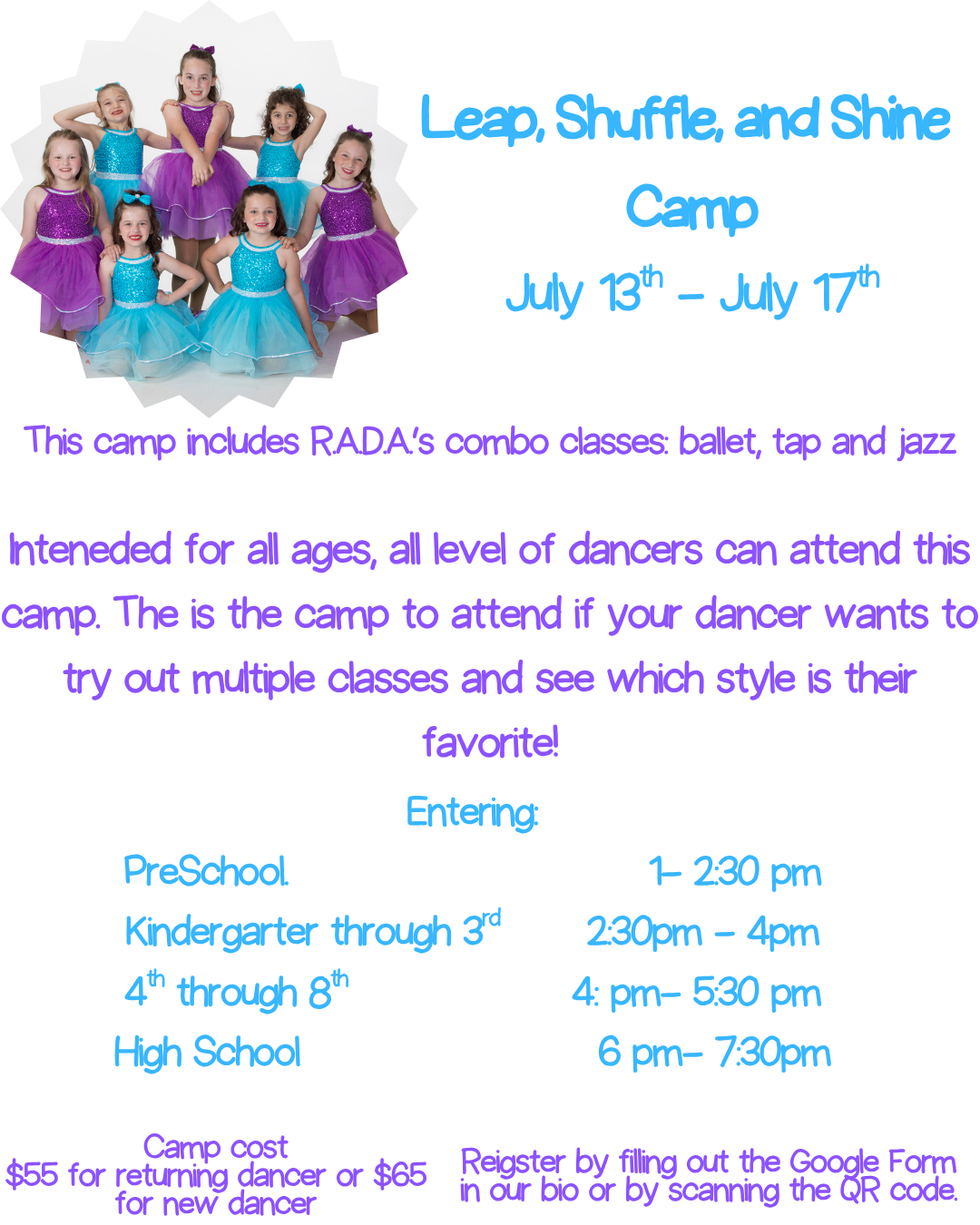Leap, Shuffle, and Shine Camp