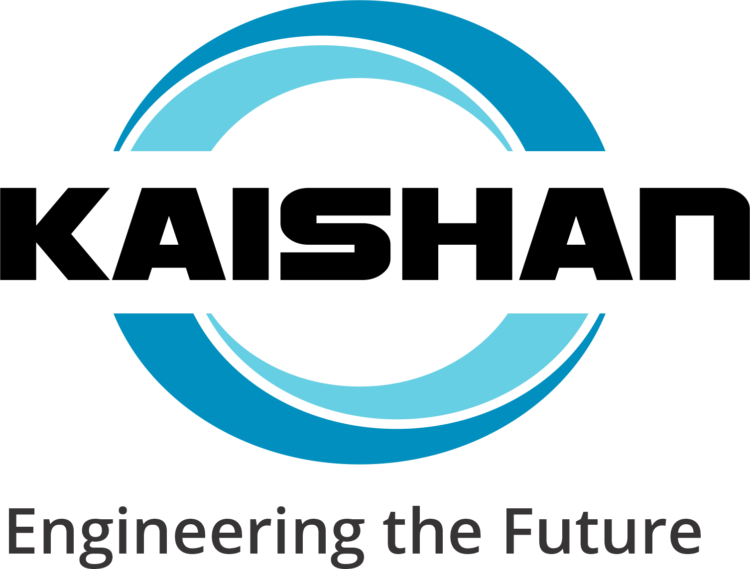 Kaishap logo with a semi-circular blue design and the tagline 'Engineering the Future'.