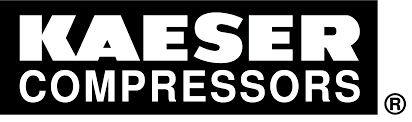 KAESER COMPRESSORS logo in black and white.