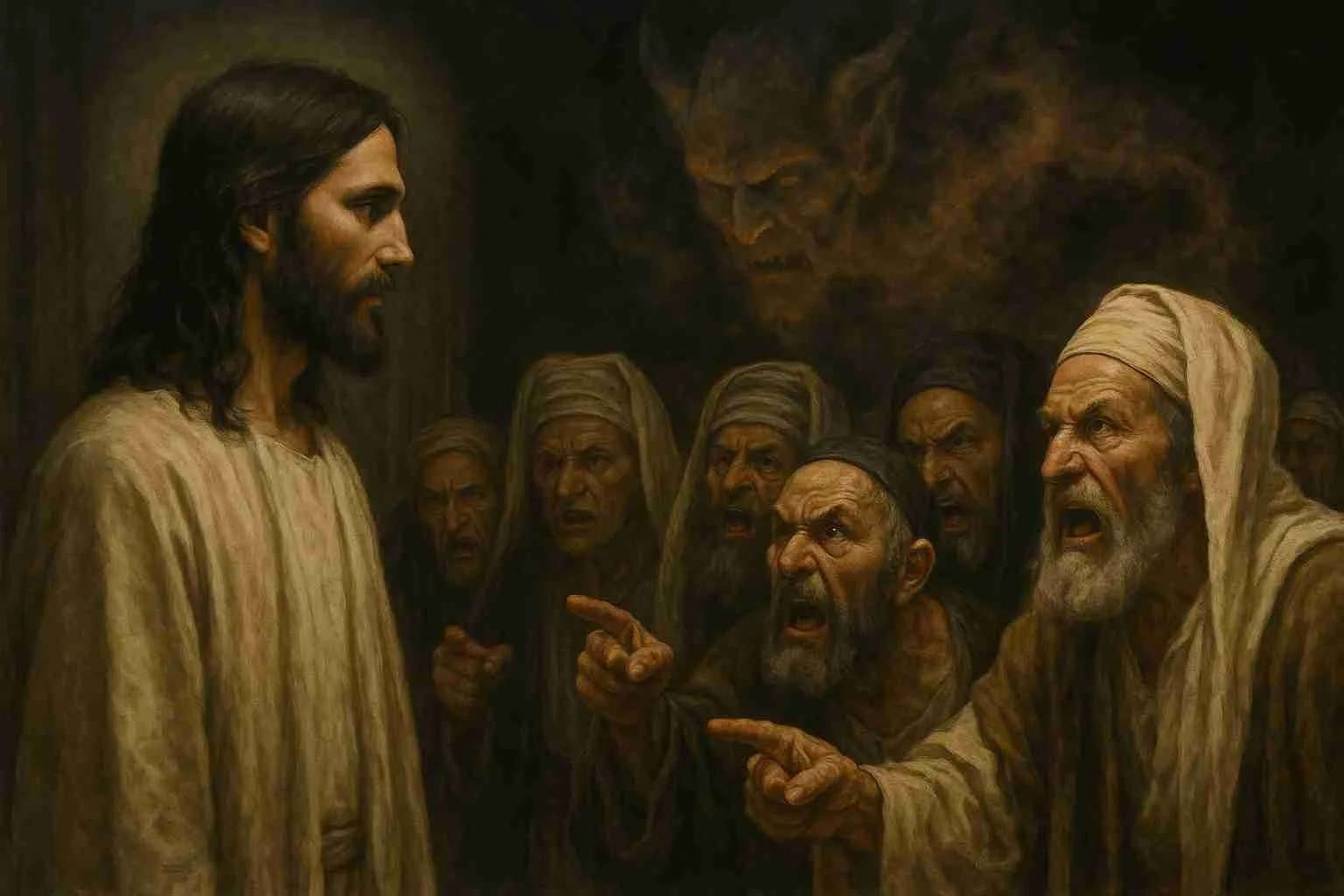 Jesus Faces The sanhedrin - christian spirituality
