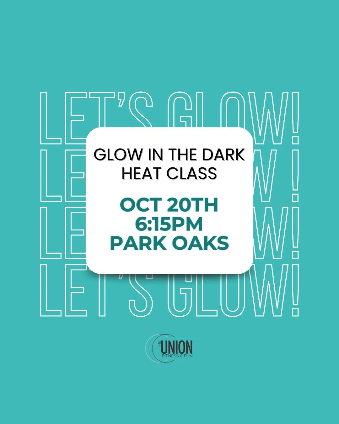 INTERGALACTIC GLOWTASTIC!  Join us for our annual Glow-in-the-dark HEAT class!  The theme is "OUTTER SPACE". No costume necessary, but BEST costume will win a prize!  You don't want to miss...it's going to be OUTTA THIS WORLD!