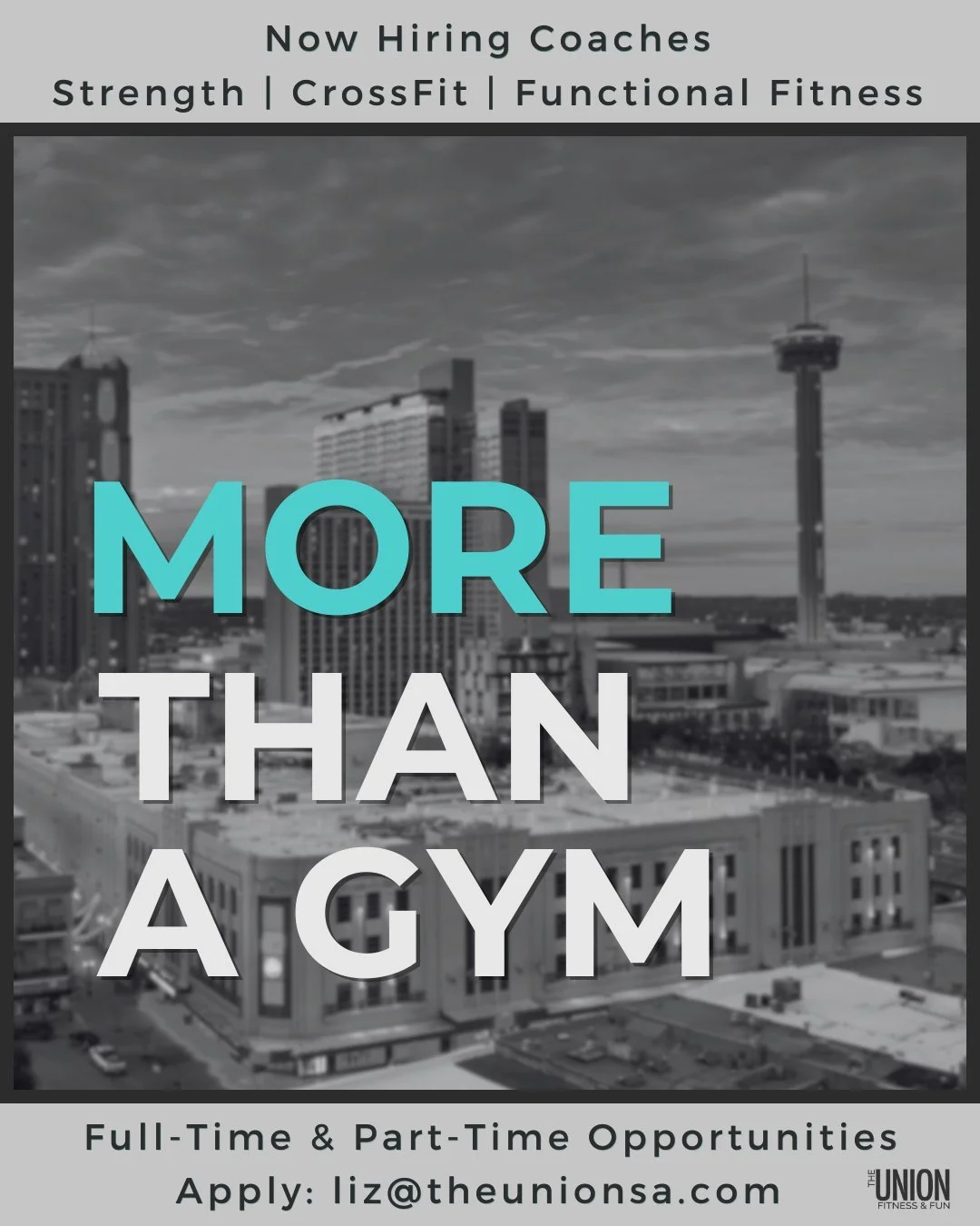 We&rsquo;re Hiring Coaches at The Union

We&rsquo;re looking for passionate, professional, and community-minded coaches to join our team. If you love helping people move better, get stronger, and feel more confident, we&rsquo;d love to meet you.

We&