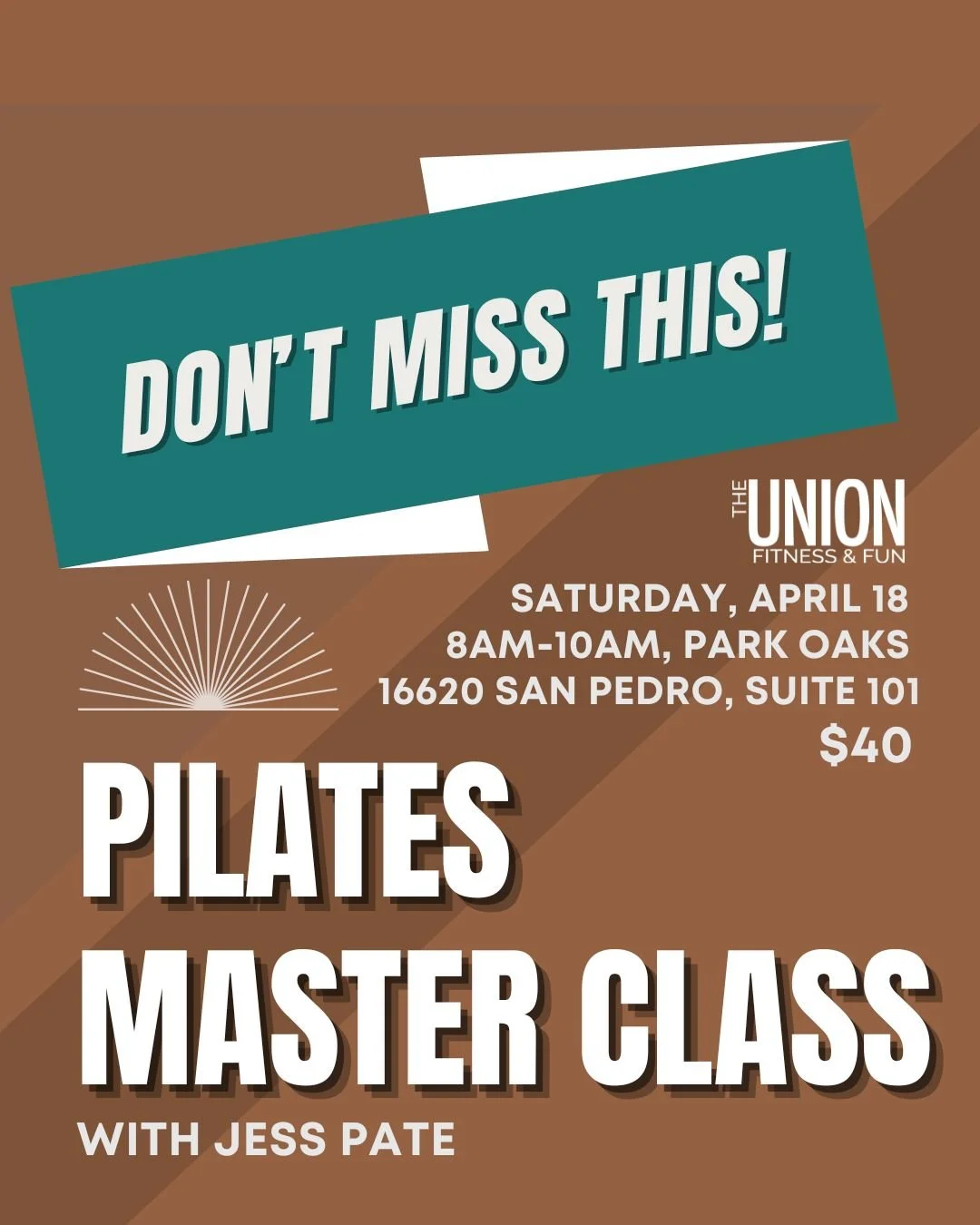 What an exciting opportunity to learn from the BEST!  Focus on exercises for a healthy back and spine.  Perfect for all fitness levels, no prior experience required.