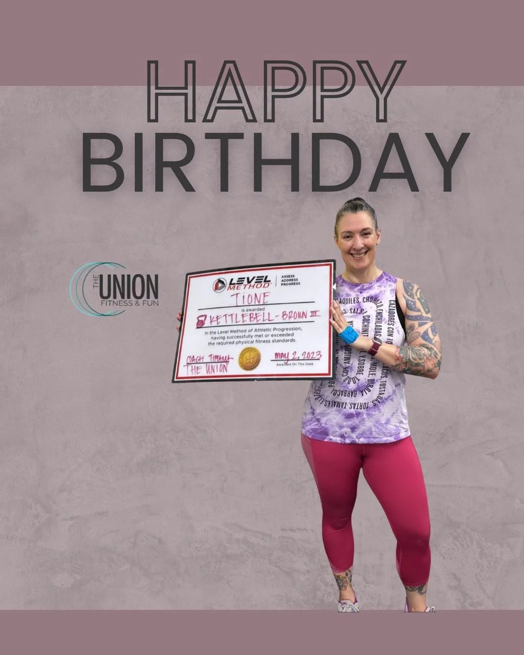 Happy Birthday, Tione 🎉

Today we&rsquo;re celebrating Tione and the encouraging, uplifting energy she brings to The Union.

Whether she&rsquo;s coaching Kettlebell or taking Yin, Tione brings a steady presence that helps people feel strong, confide