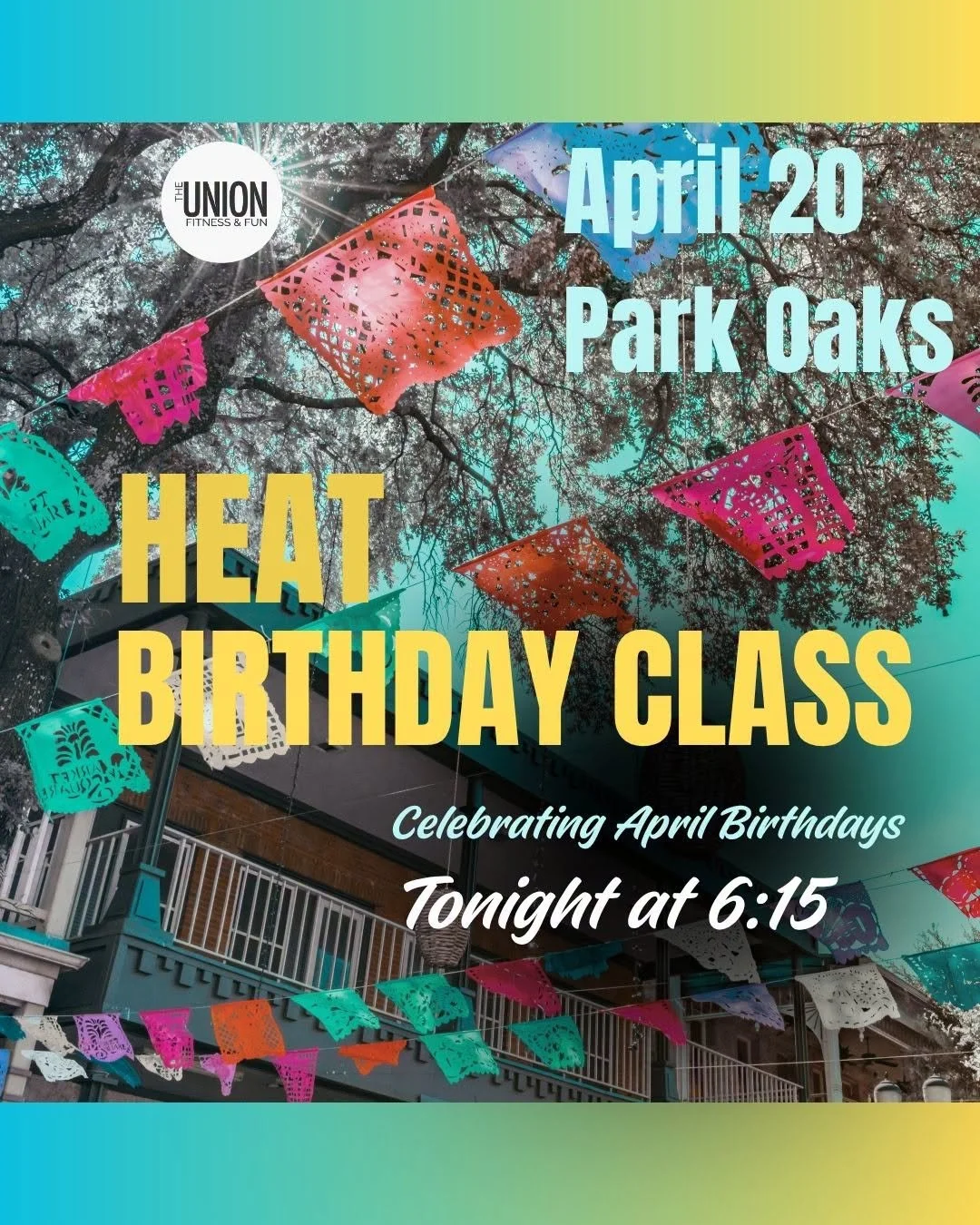 Join us tonight as we celebrate our Awesome April Birthdays at HEAT!  You don't want to miss this FUN FIESTA themed class!  6:15pm at our Park Oaks Studio.  #spicy