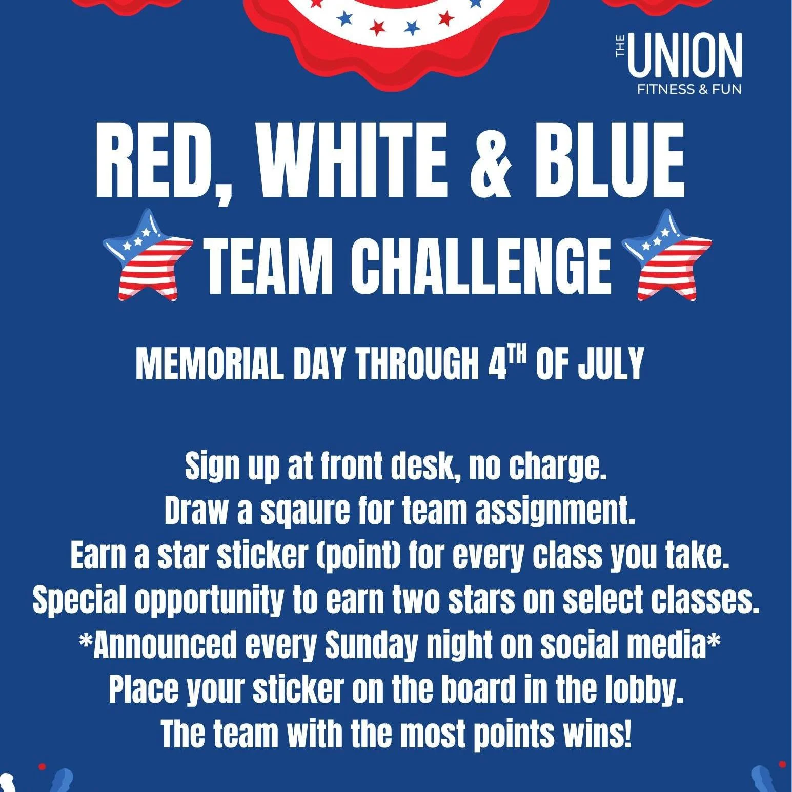 Need a little extra motivation to get into class?  Join us for this friendly in-house team competition and earn points for your team!  Sign ups begin tonight and challenge starts on Monday 🤩