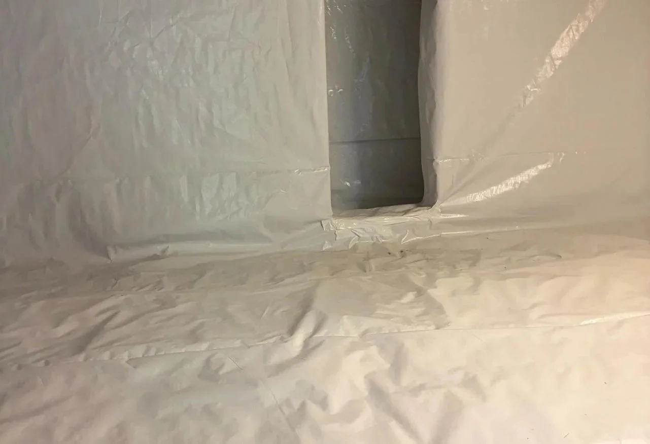 Crawl space wall liner vent seal Tennessee