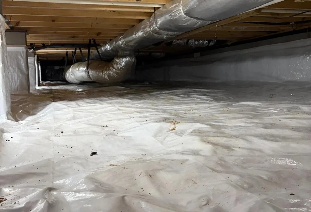 Encapsulation with a new vapor barrier — Crawlspace Crew, serving Goodlettsville, TN
