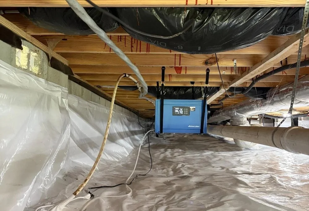 Crawl space dehumidifier installation — Crawlspace Crew, serving Franklin, TN