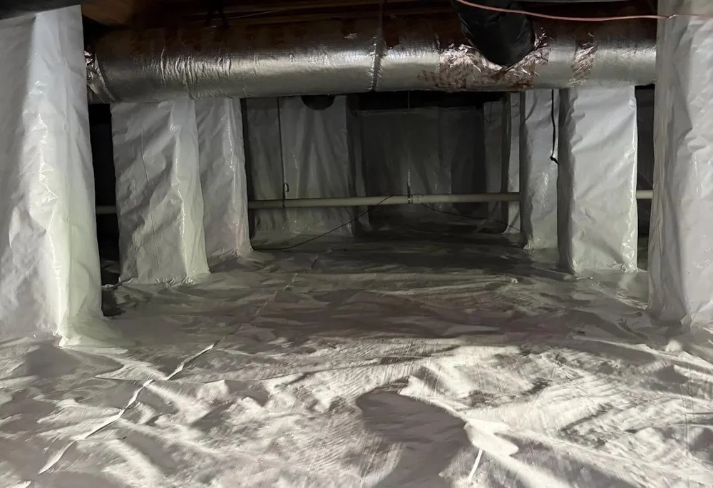 Encapsulated crawl space ductwork — Crawlspace Crew, serving Brentwood, TN