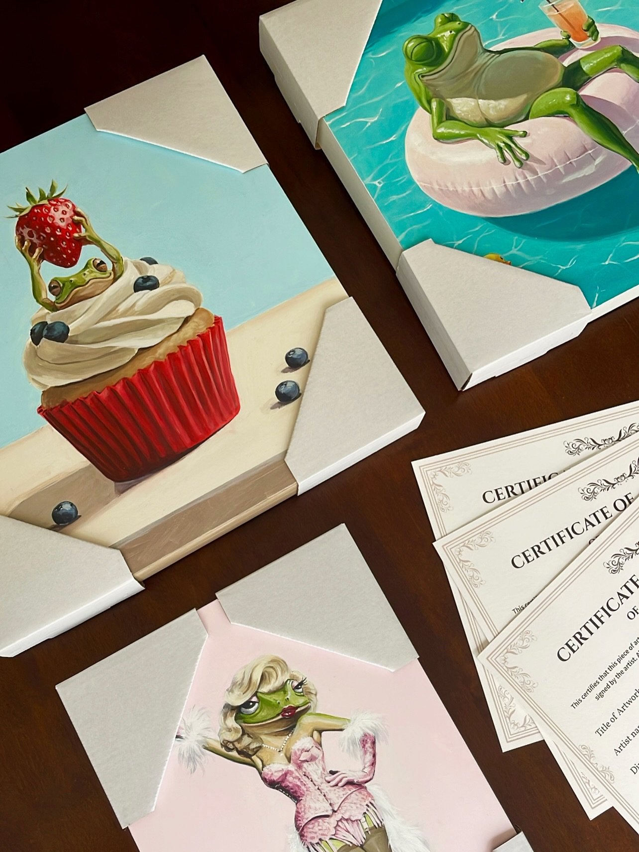 Just sold 3 paintings to a beautiful gallery &hearts;️✨ Feeling beyond grateful for this moment and so excited for what&rsquo;s ahead. Thank you for believing in my work!

#frogart #artcollector #artcollectorworld