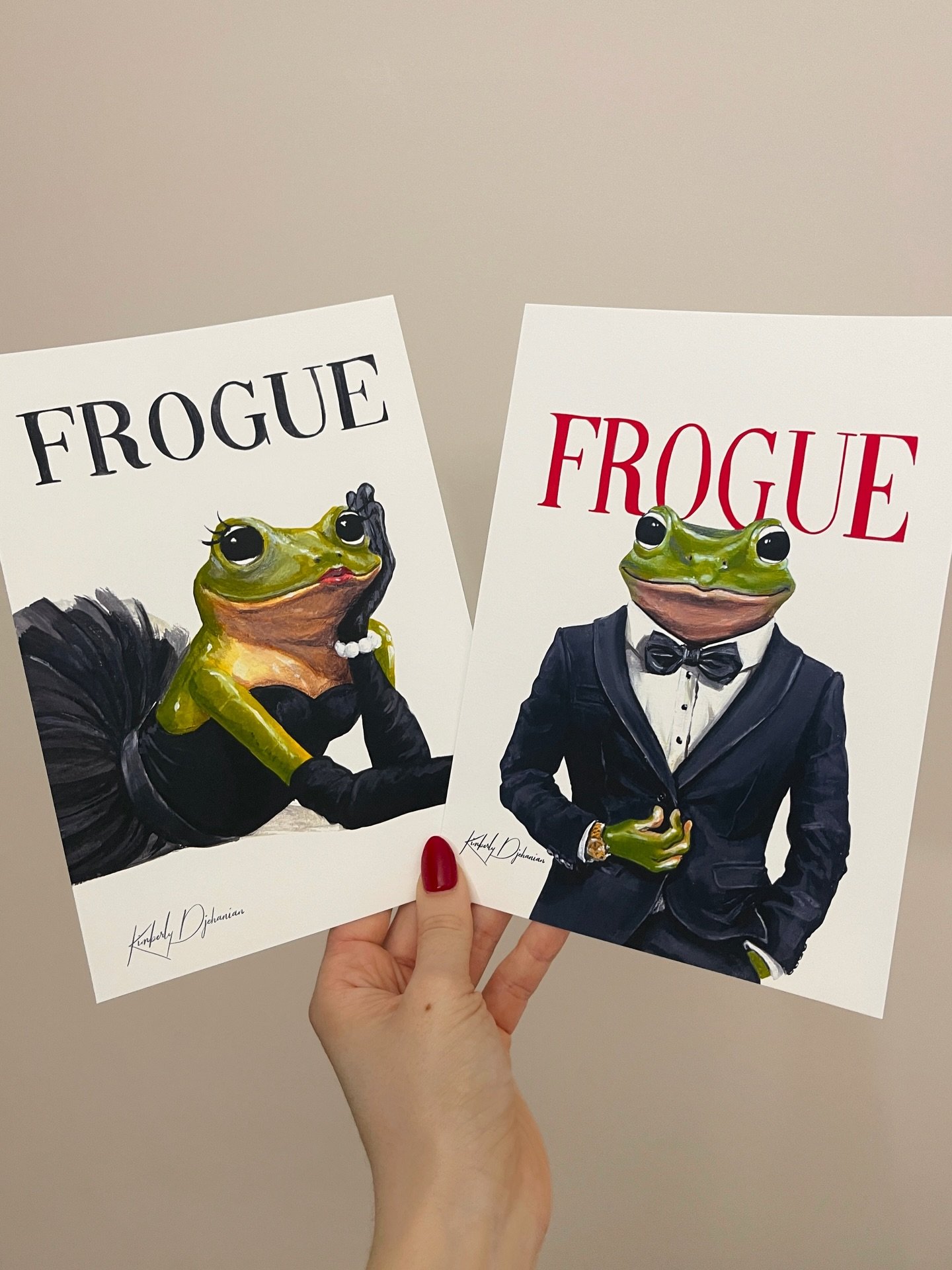 Throwback to my &ldquo;Frogue&rdquo; Series 🐸✨💄

#frogart #vogueart #frogstyle #frogillustration #artprint