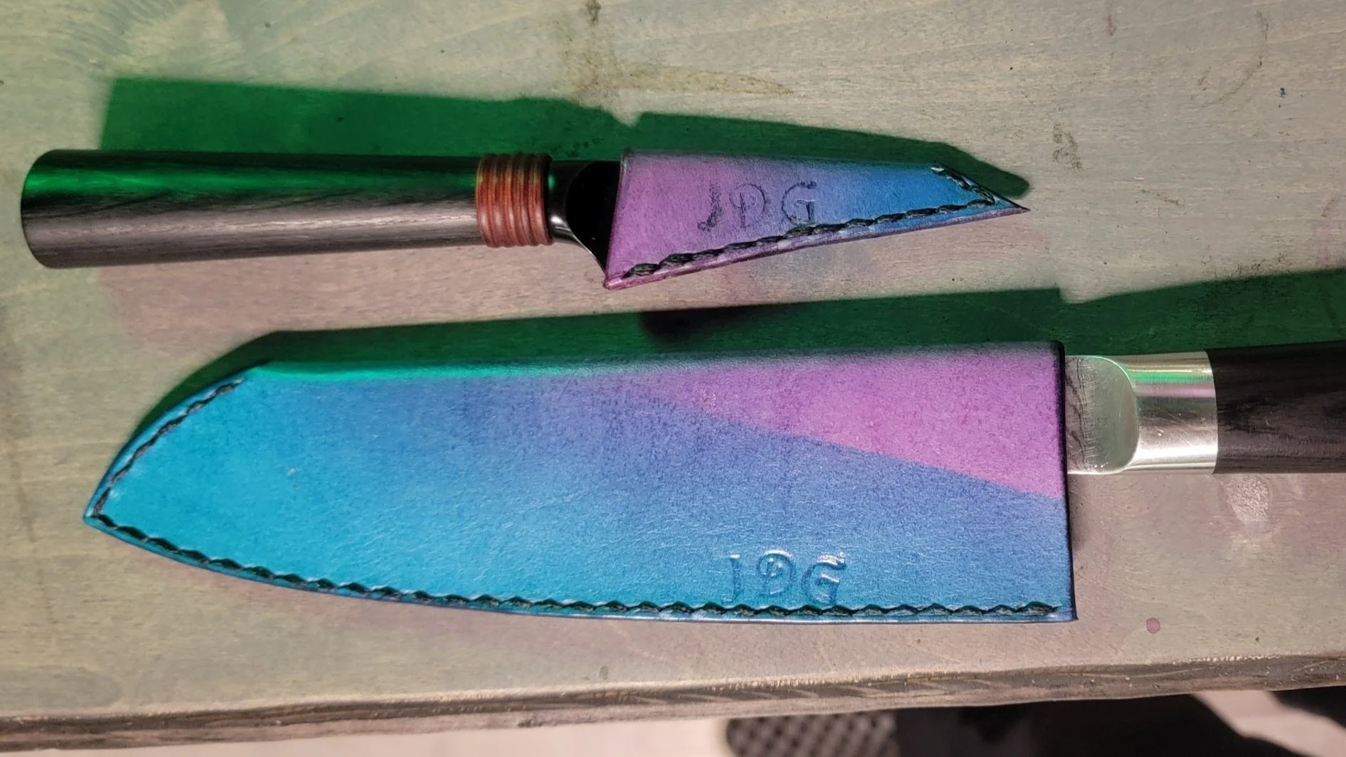 Another full-size and mini combo, with two different blue-purple combos