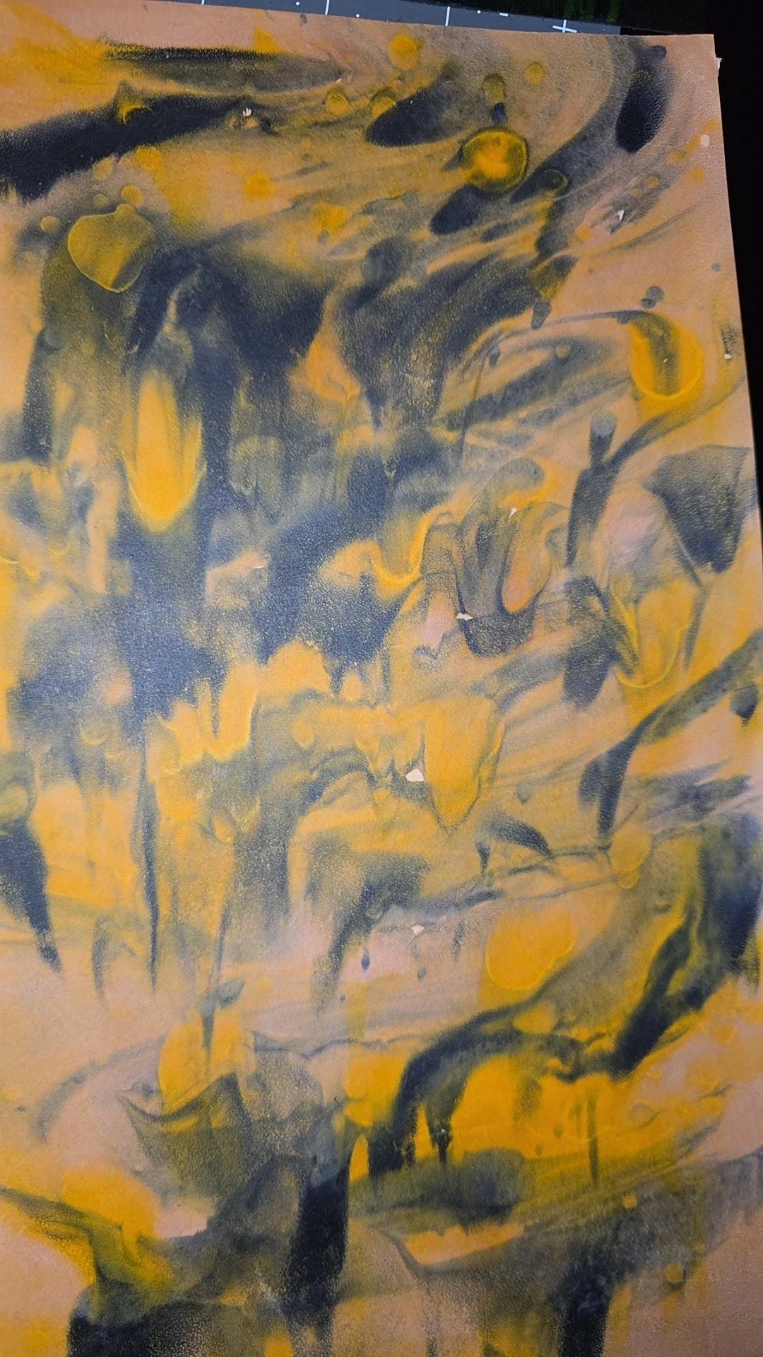 "Bumblebee Jasper" Black and Yellow Marble