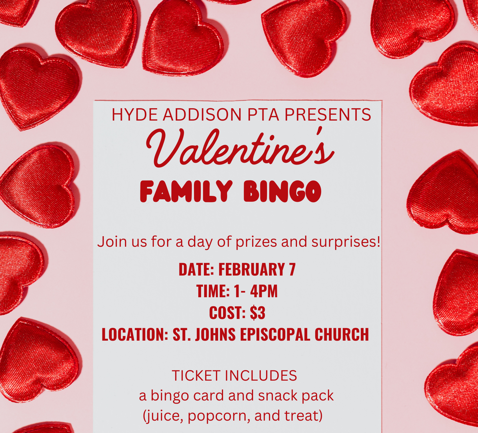 Valentine's Family Bingo
