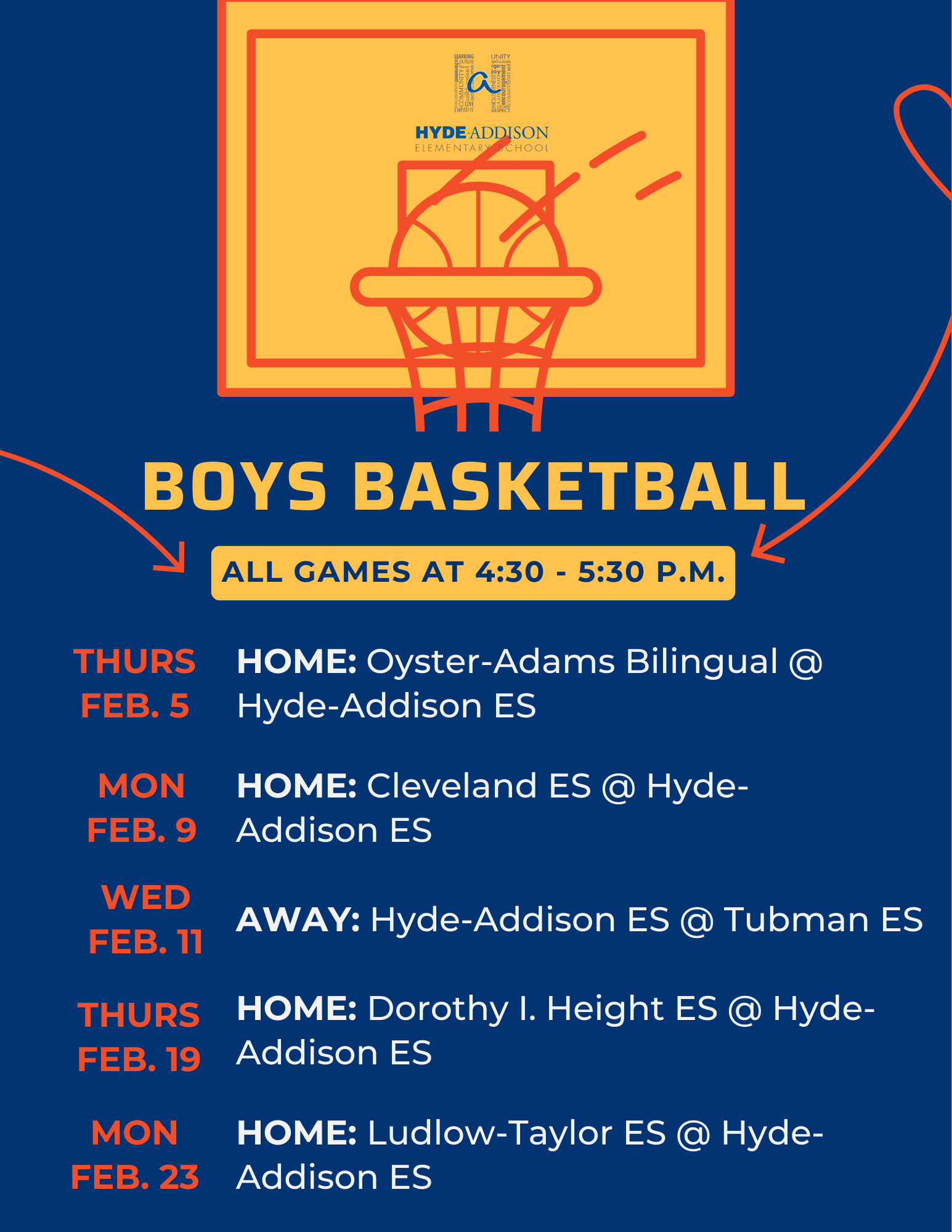 Boys Basketball Game