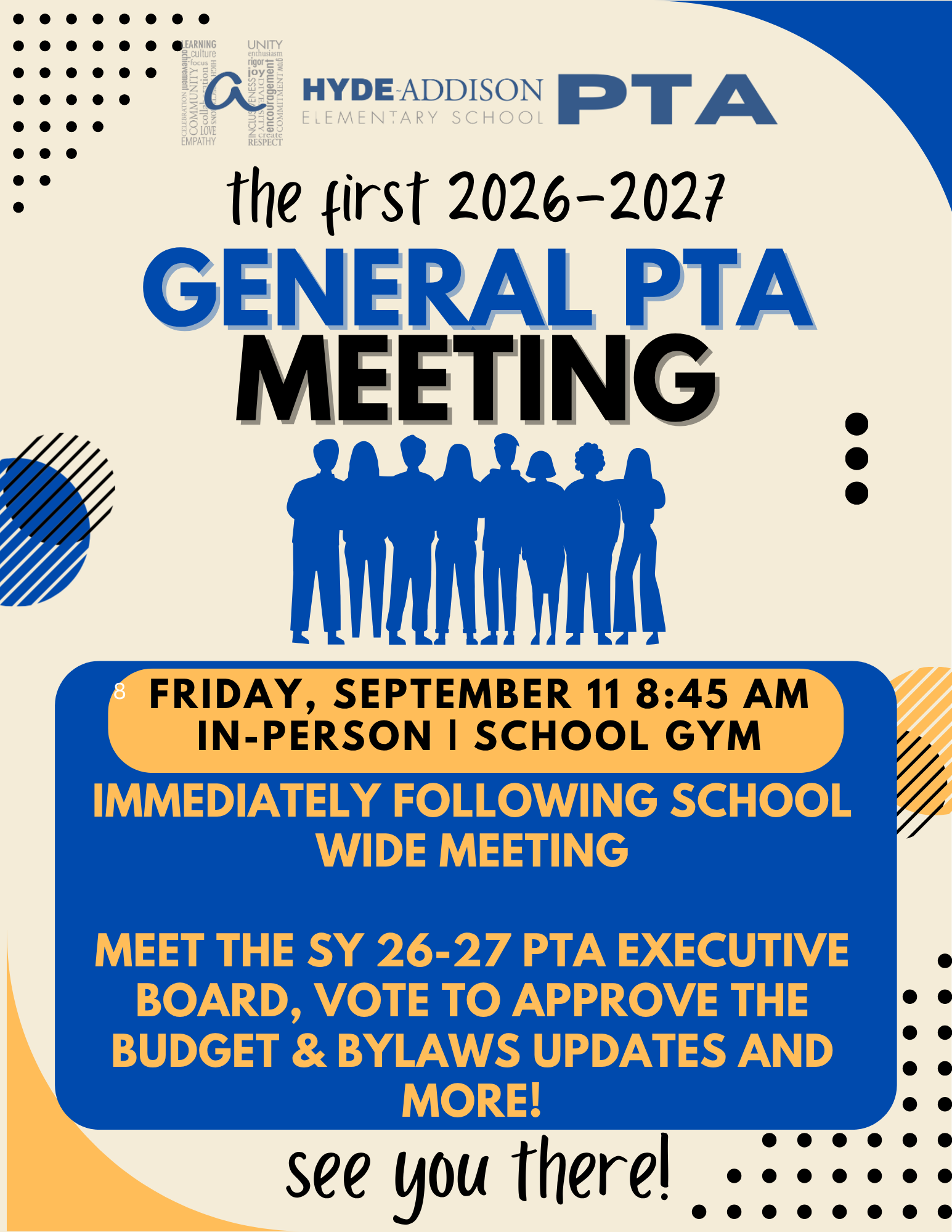 First PTA General Body Meeting of the 26-27 School Year! (1 of 4)
