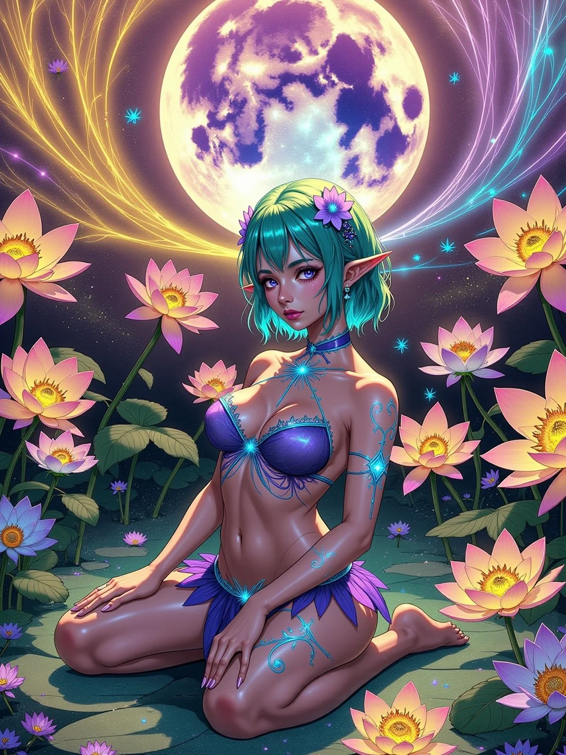Bloom Under Moonlight