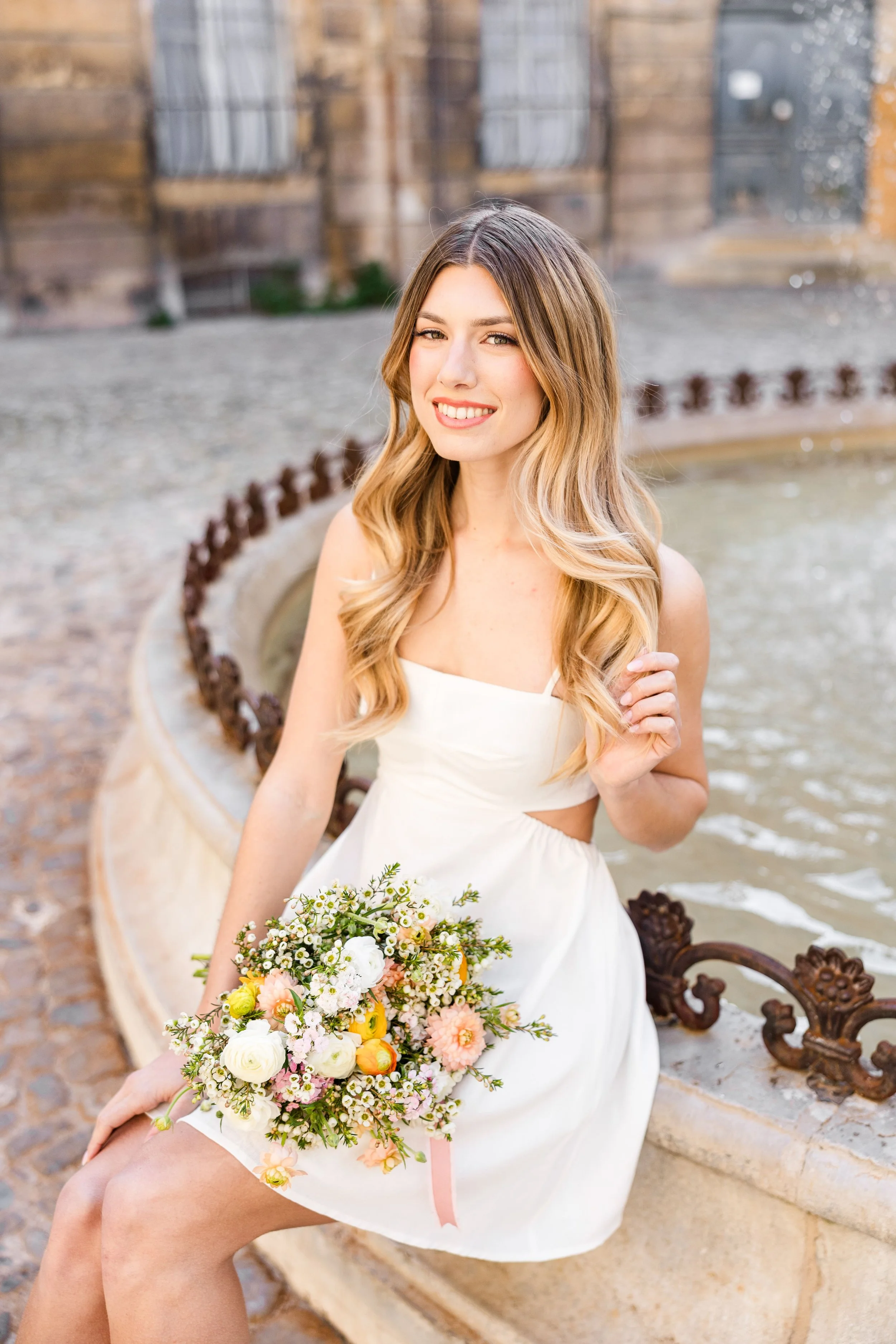 Romantic street corner