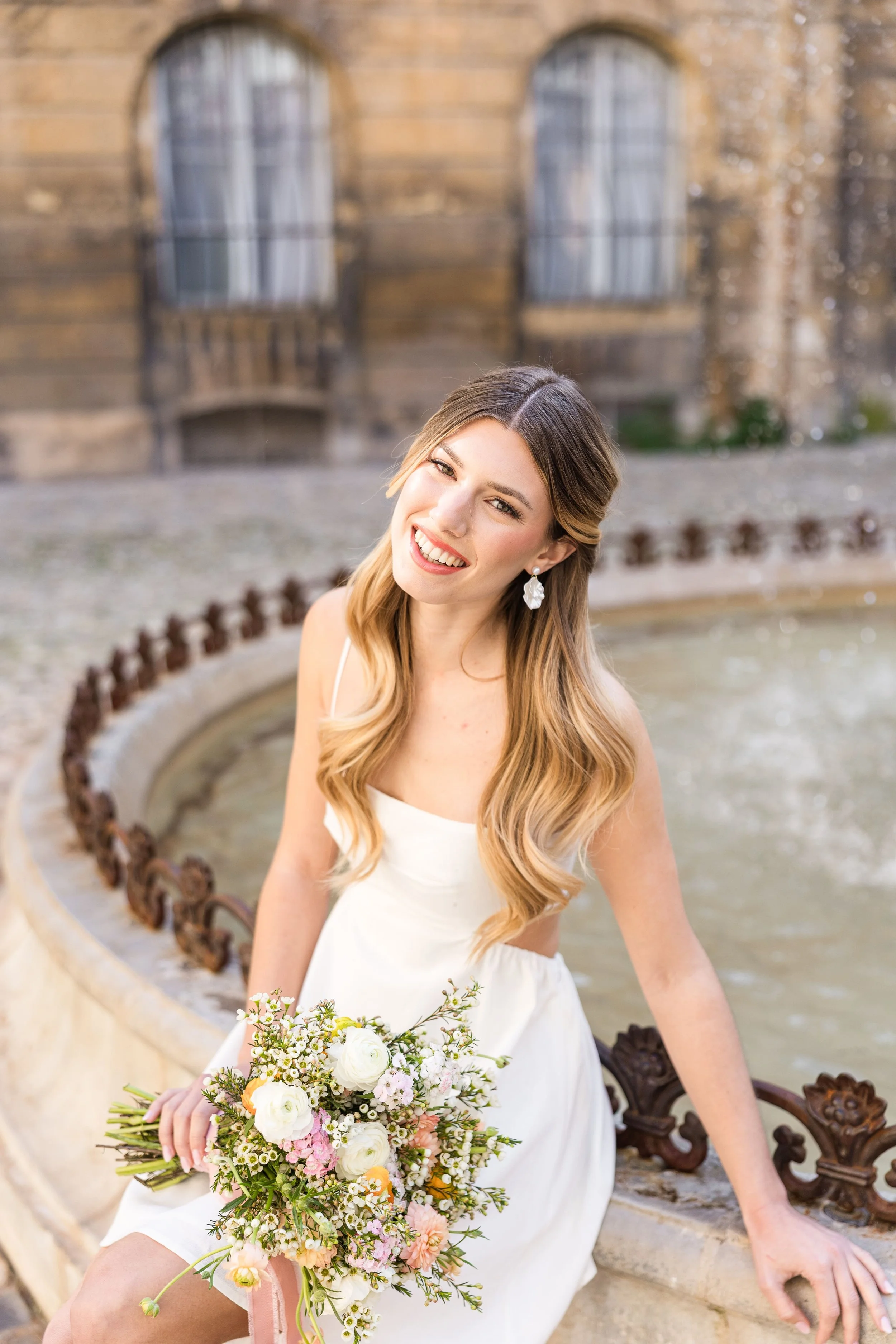 Woman strolling through Aix streets
