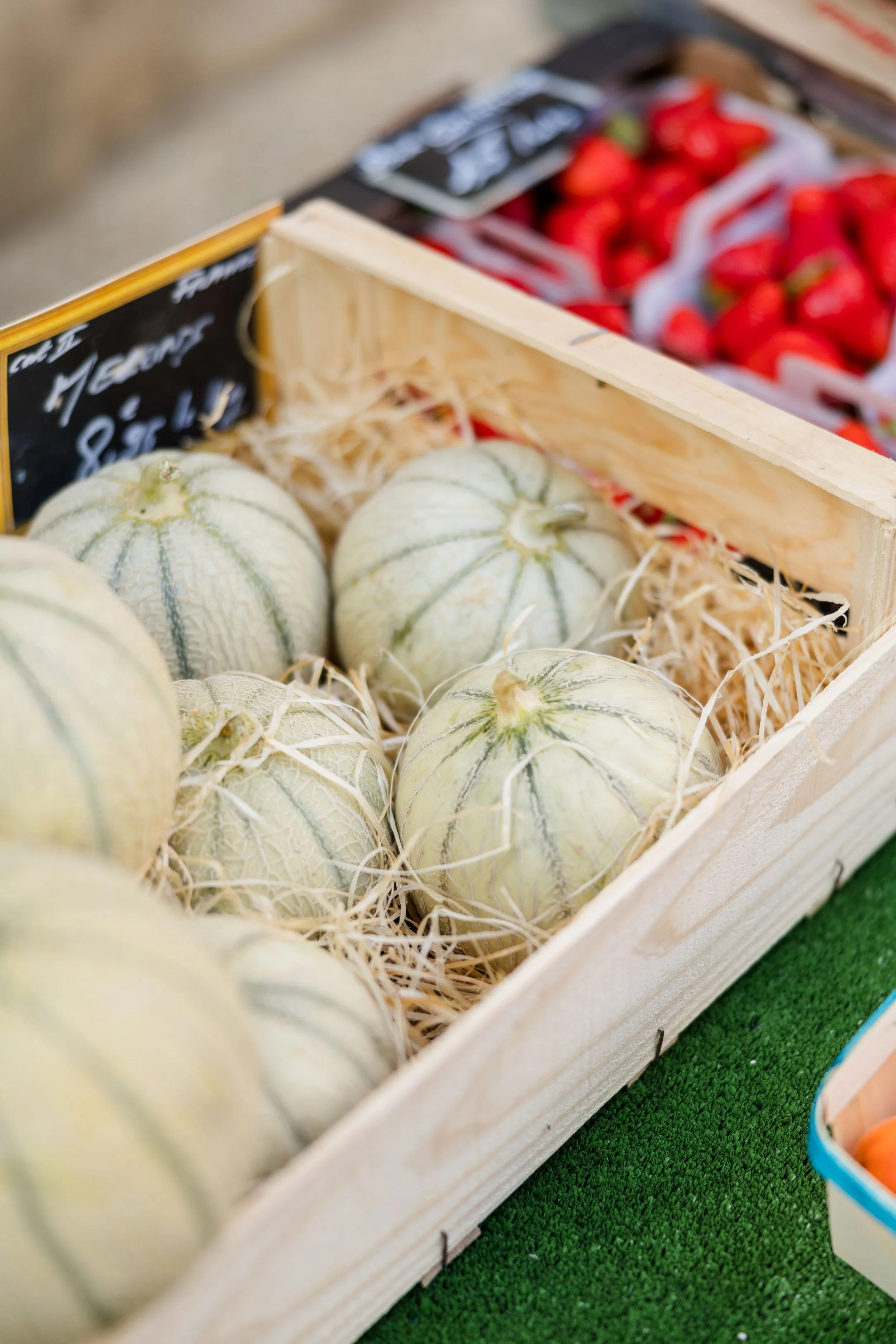Fresh Canteloup at Provence Market Stall