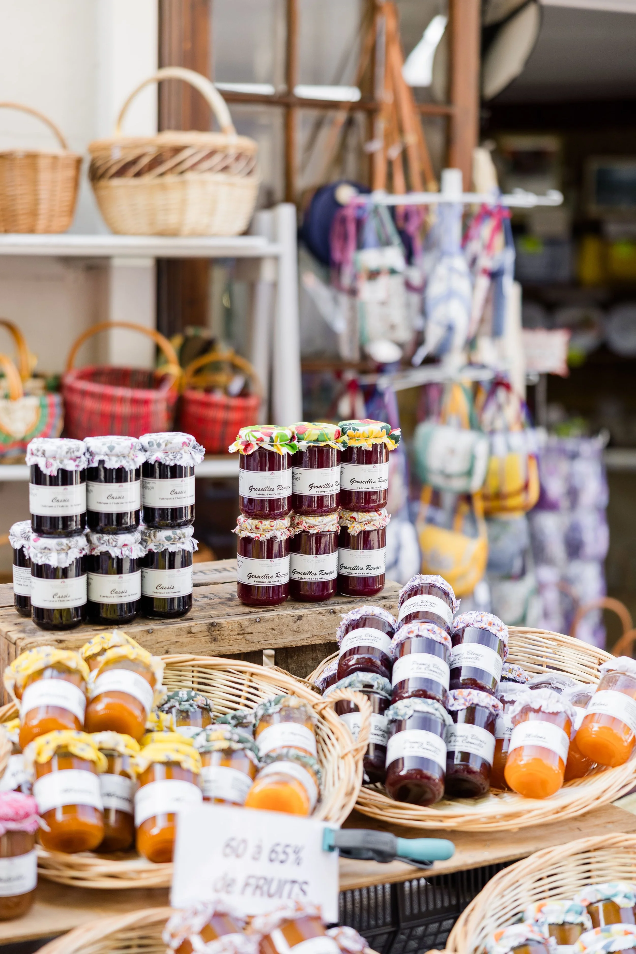 Homemade Jams and Preserves at the Market
