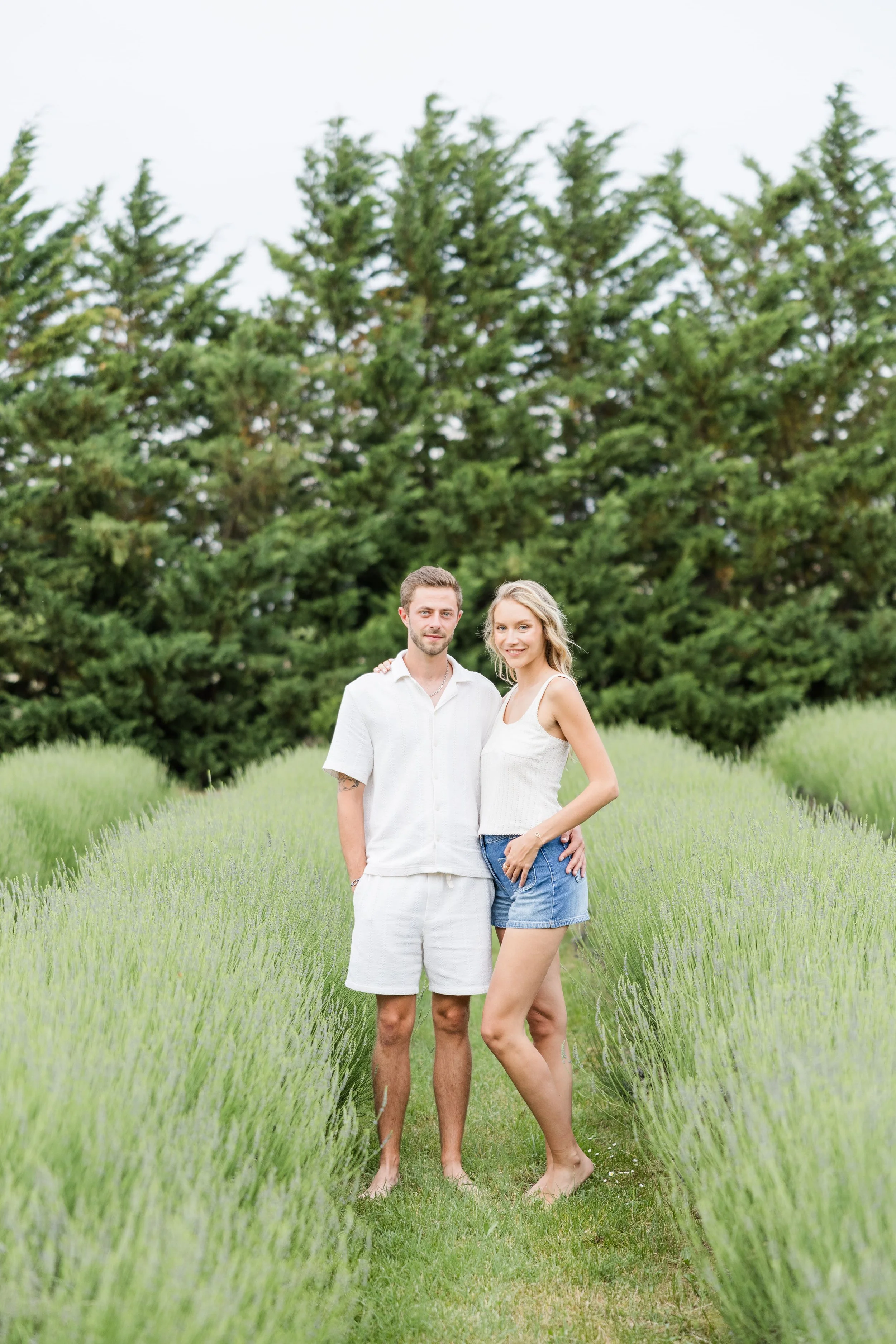 Romantic Lavender Field Couple Session in Provence