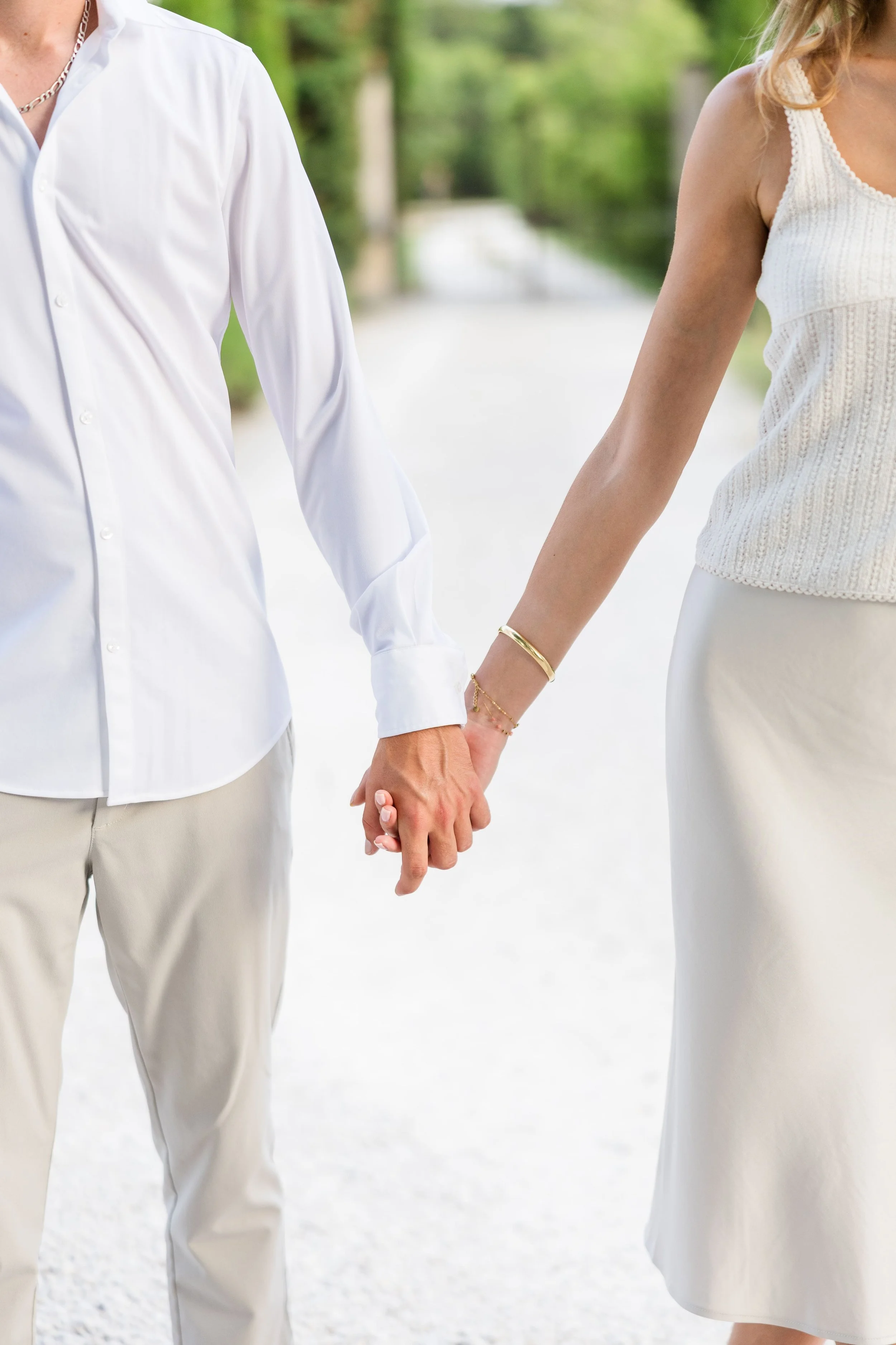 Intimate Hand Holding Detail in Provence
