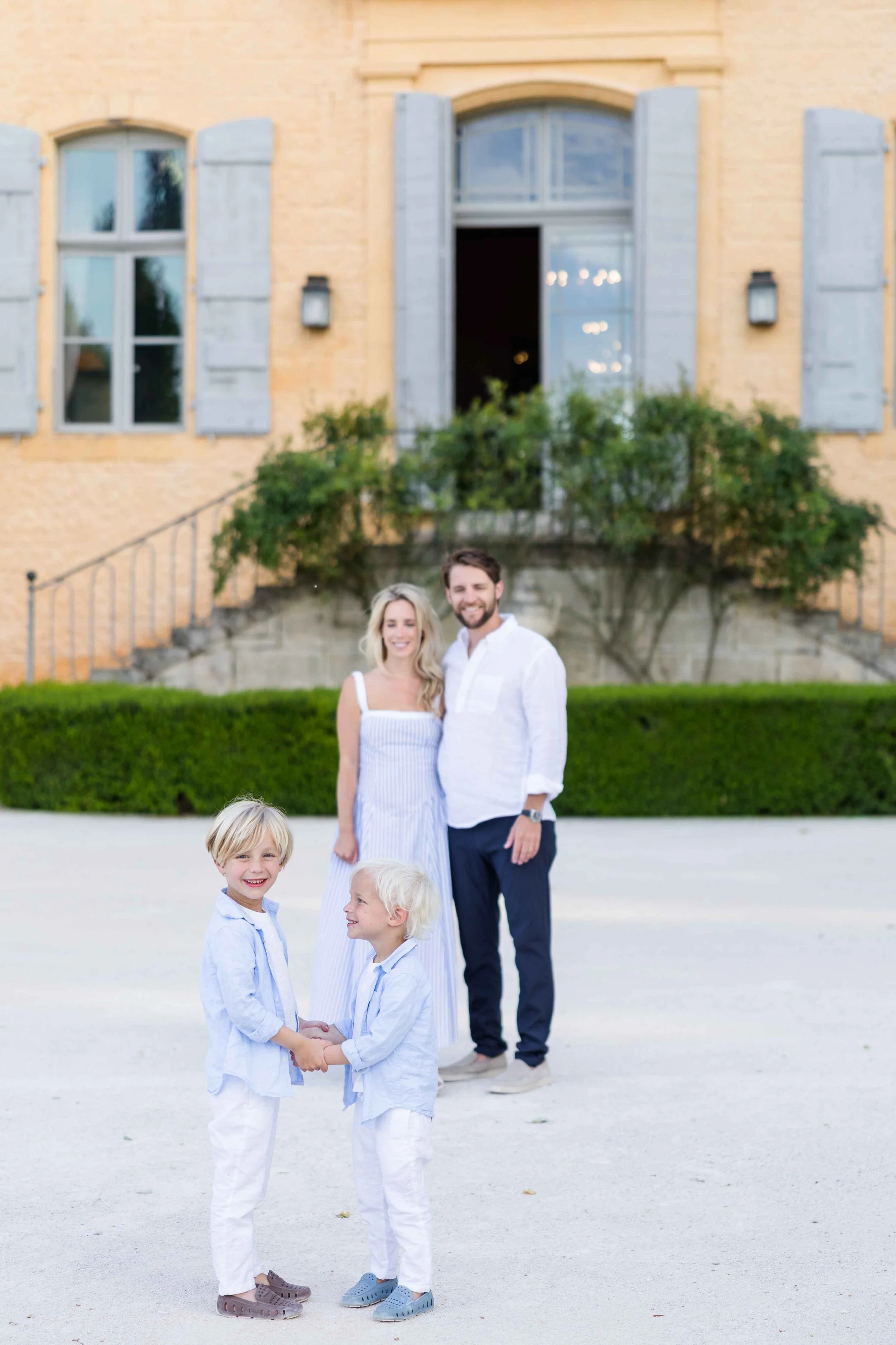 Family Photos at a Château in Provence