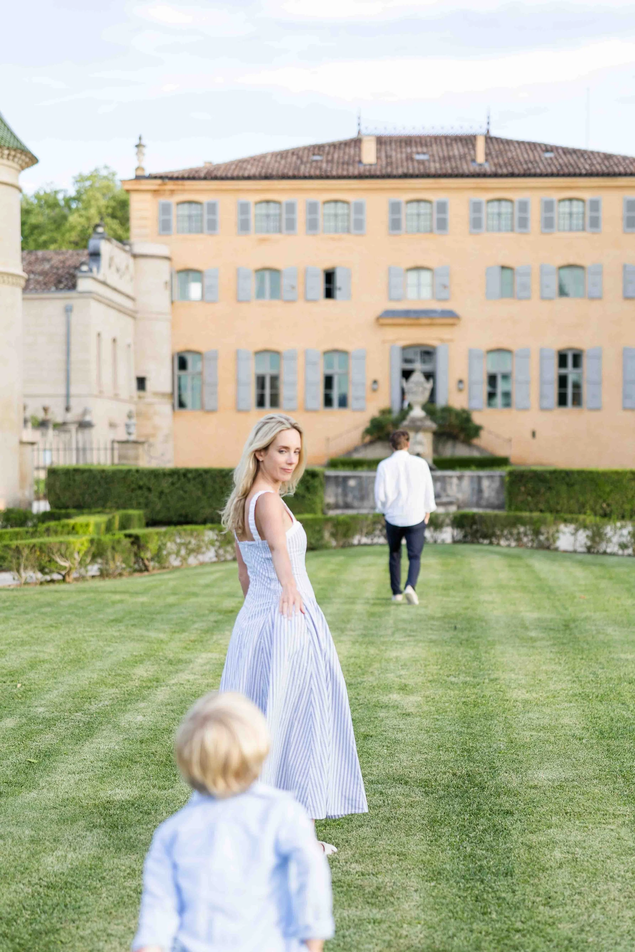 Genuine family interactions captured during a luxury family photoshoot in Provence.