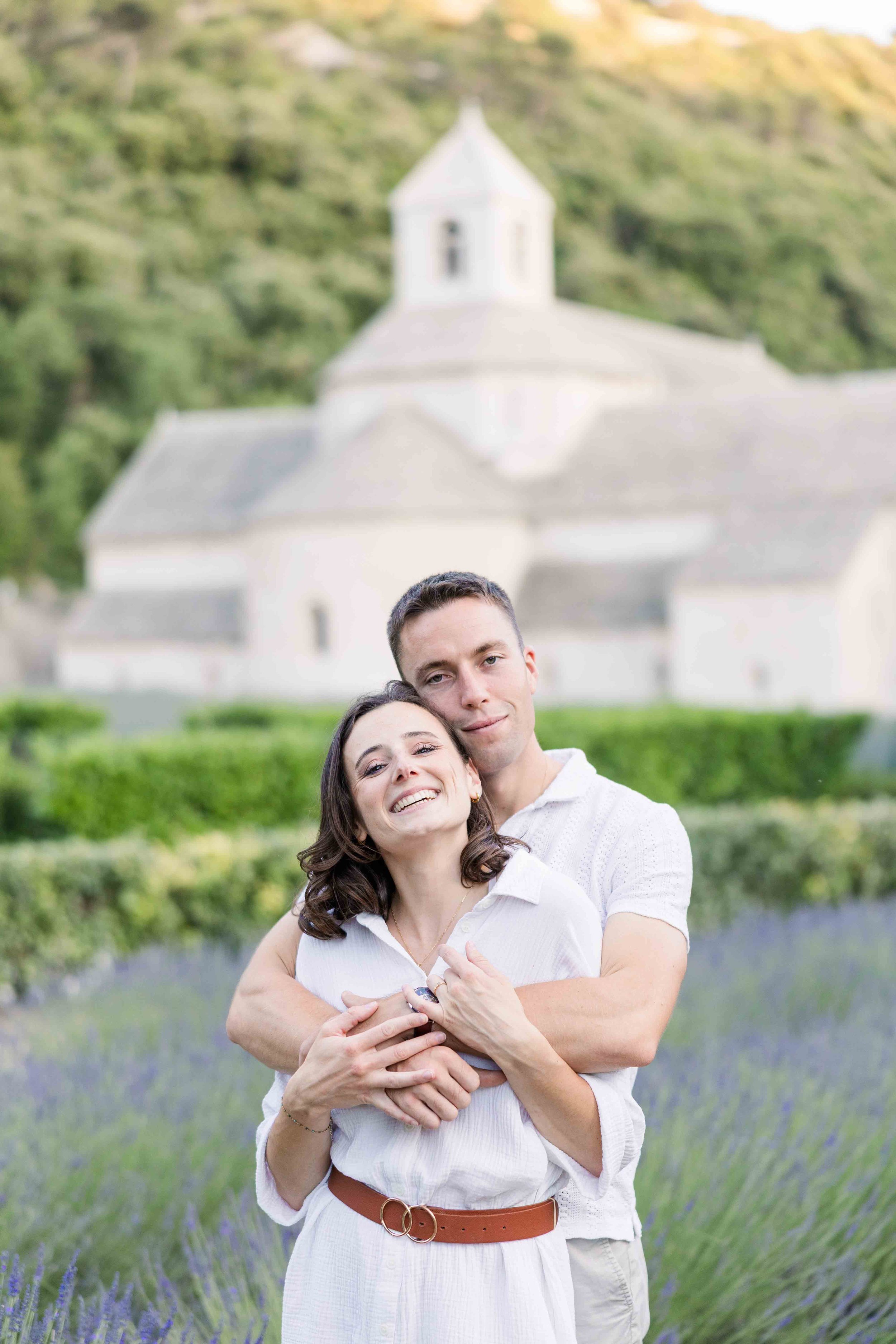 Provence Engagement Photography at Sunset