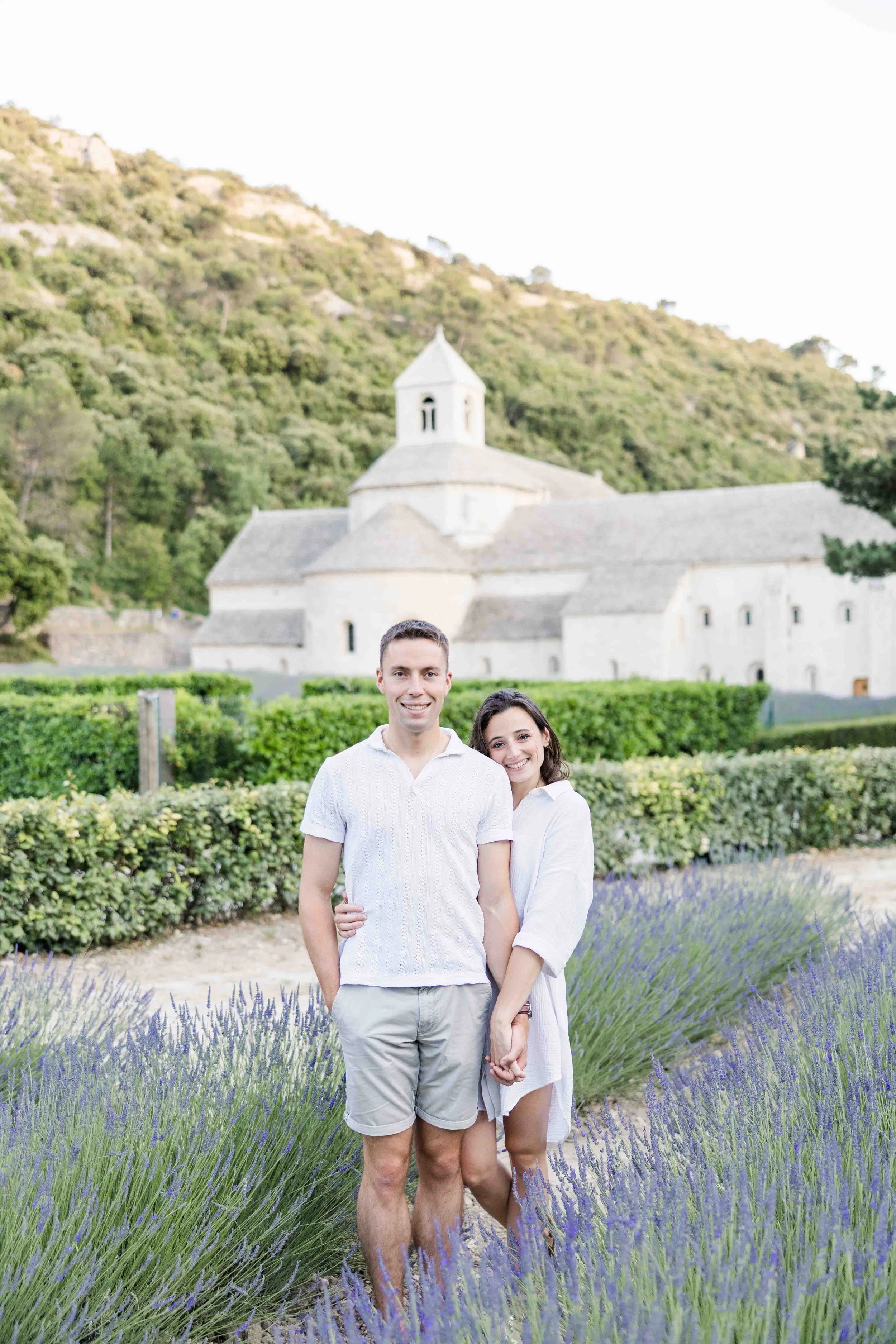 Couple Portrait in Lavender Fields of Gordes