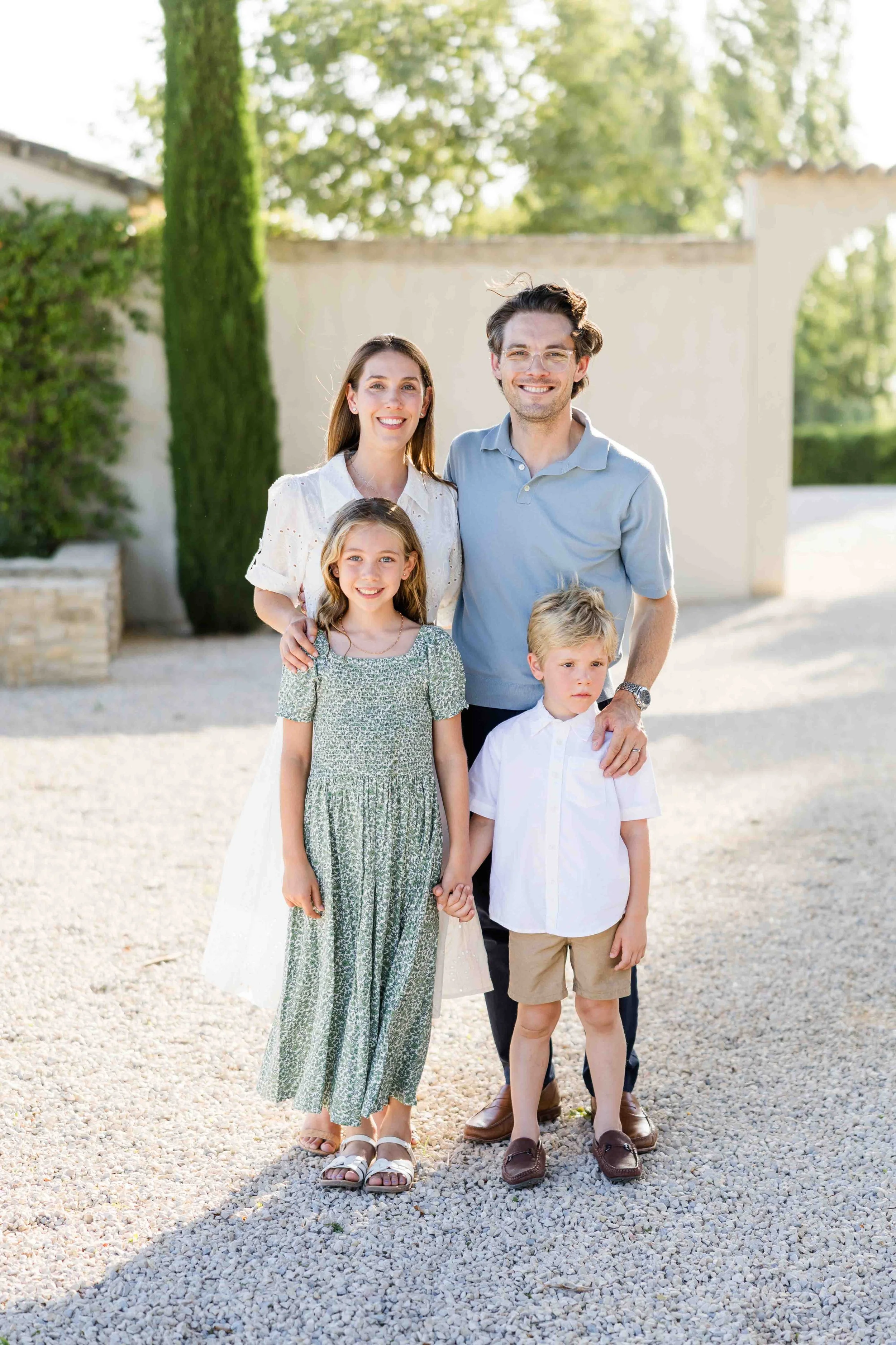 Family of Four Portrait Provence