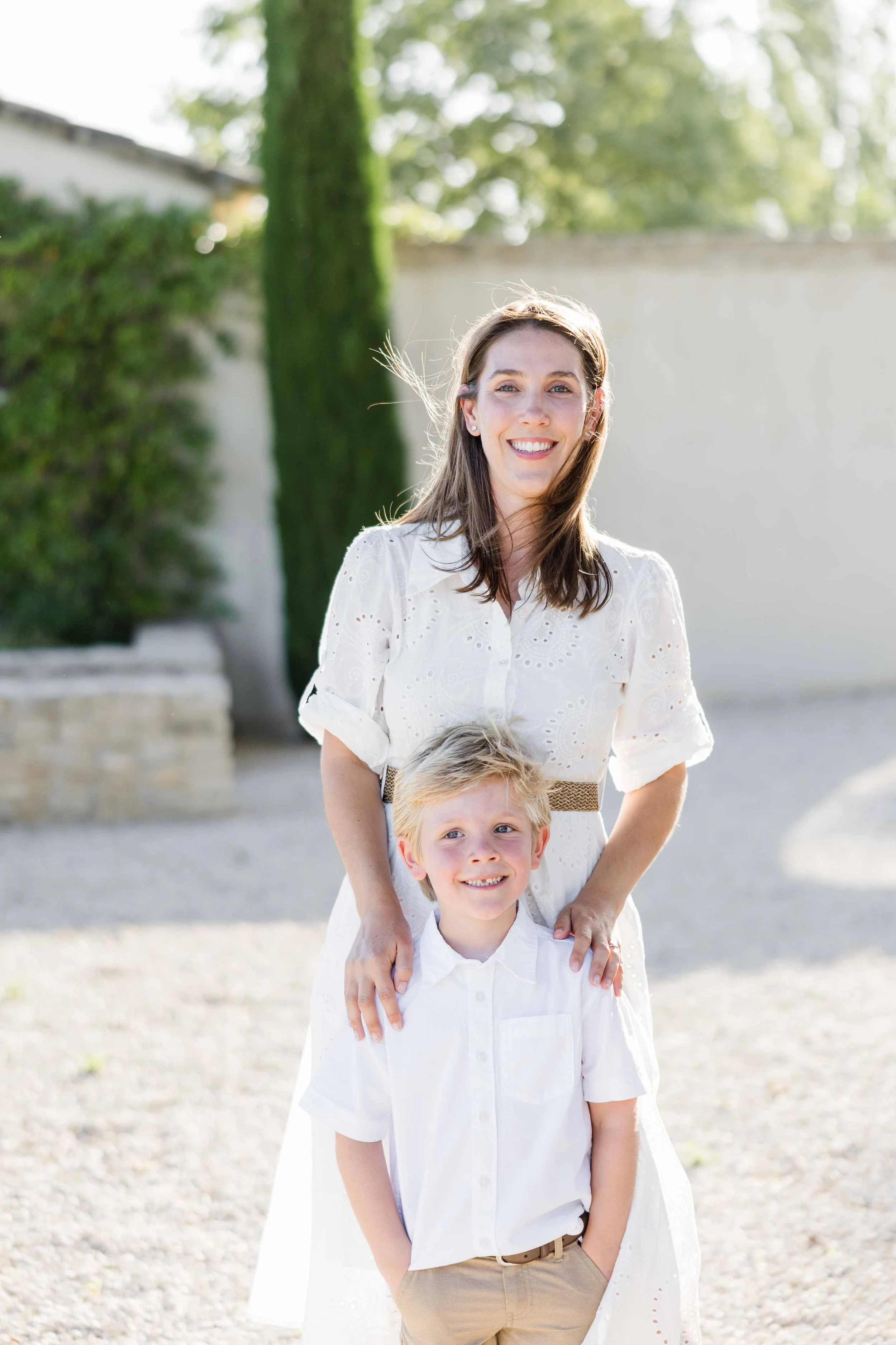 Mother and Son Portrait Provence