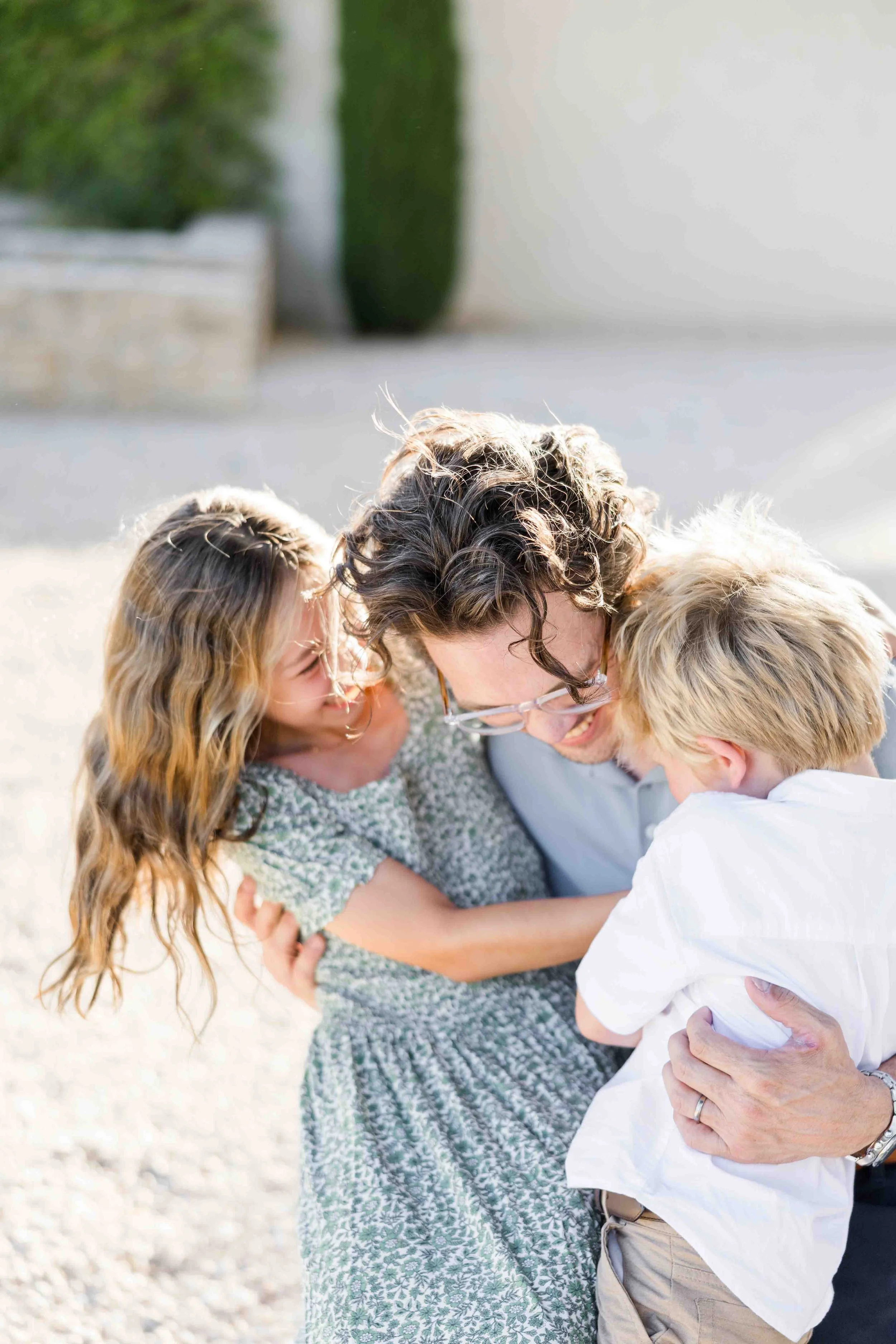 Sibling Group Hug Family Photography