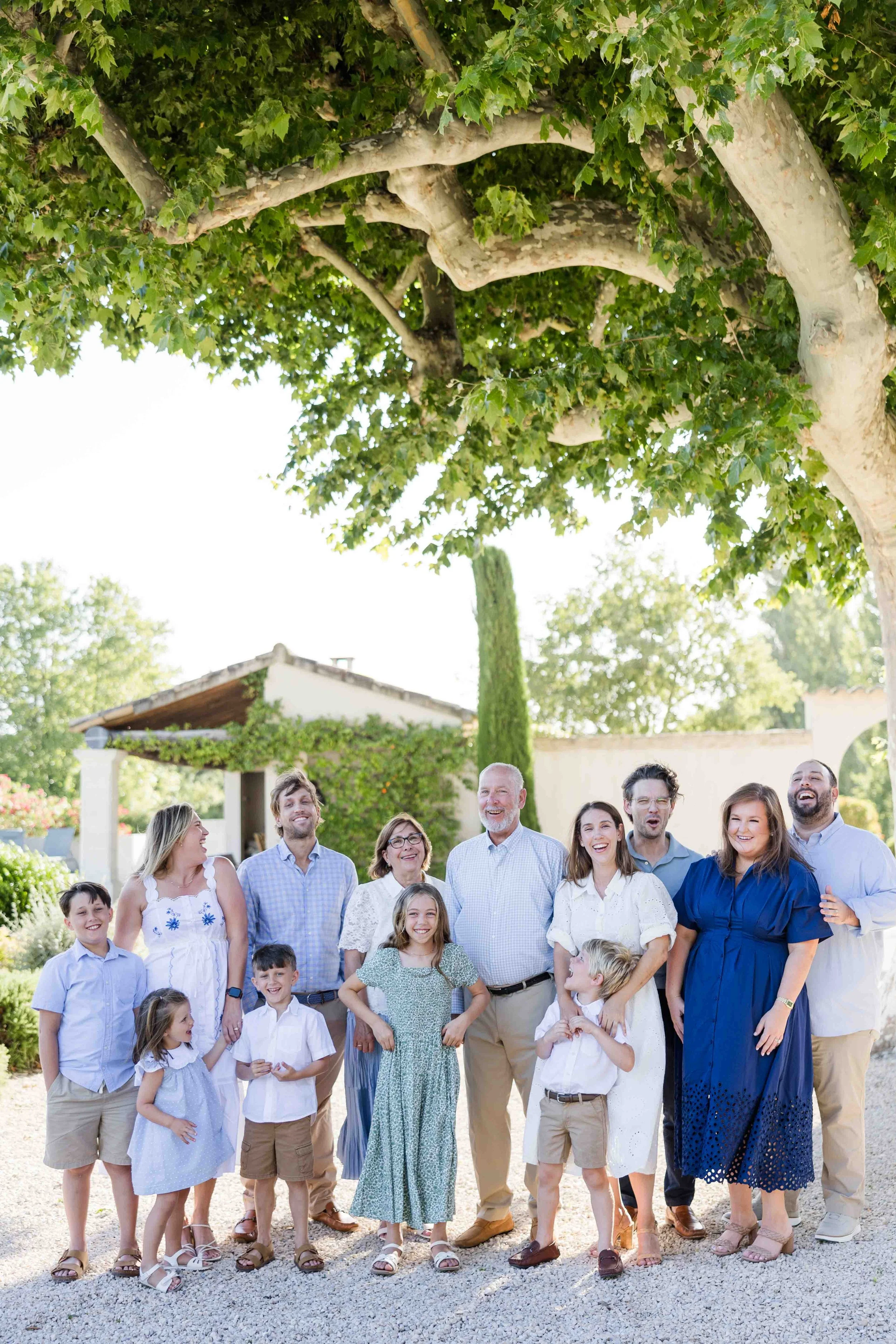 Multigenerational Family Portrait in Provence