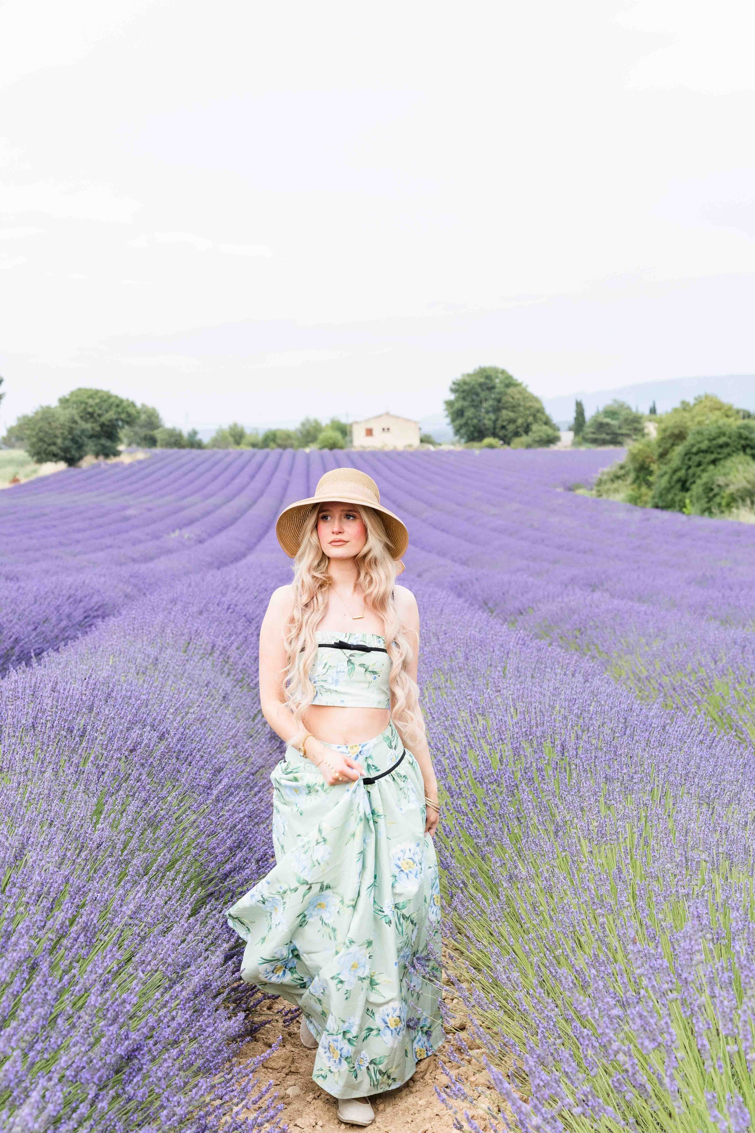 Lavender Field Fashion Portrait