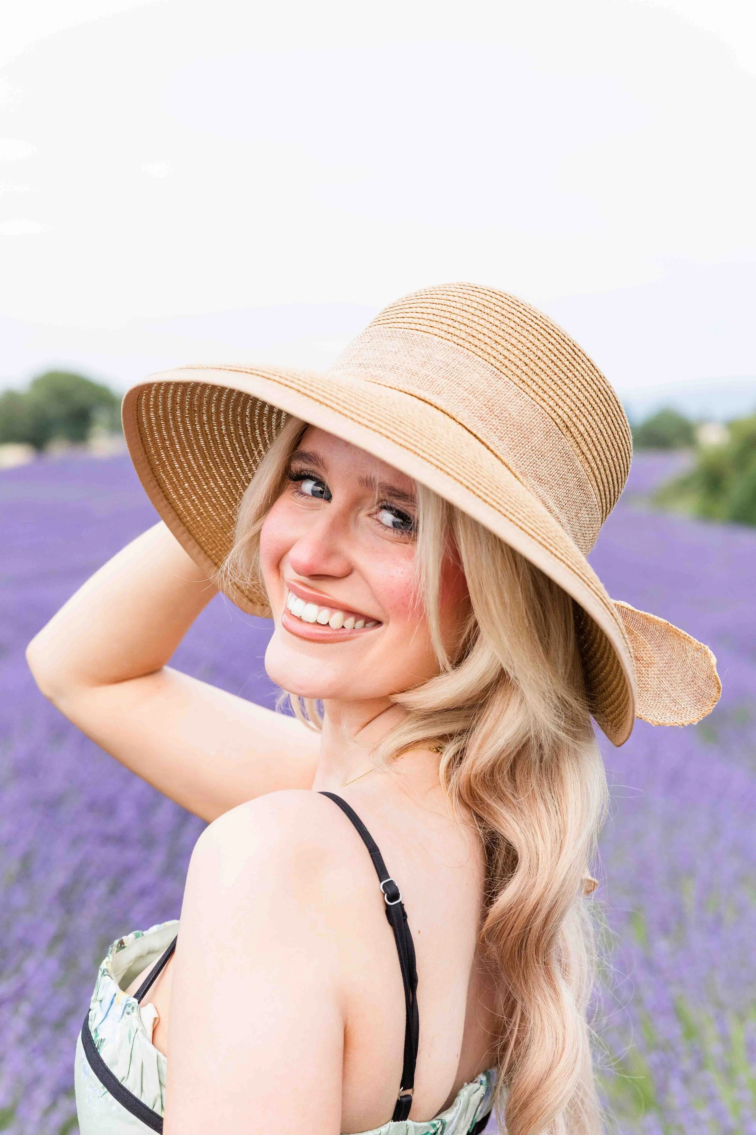 Lavender Field Close Portrait