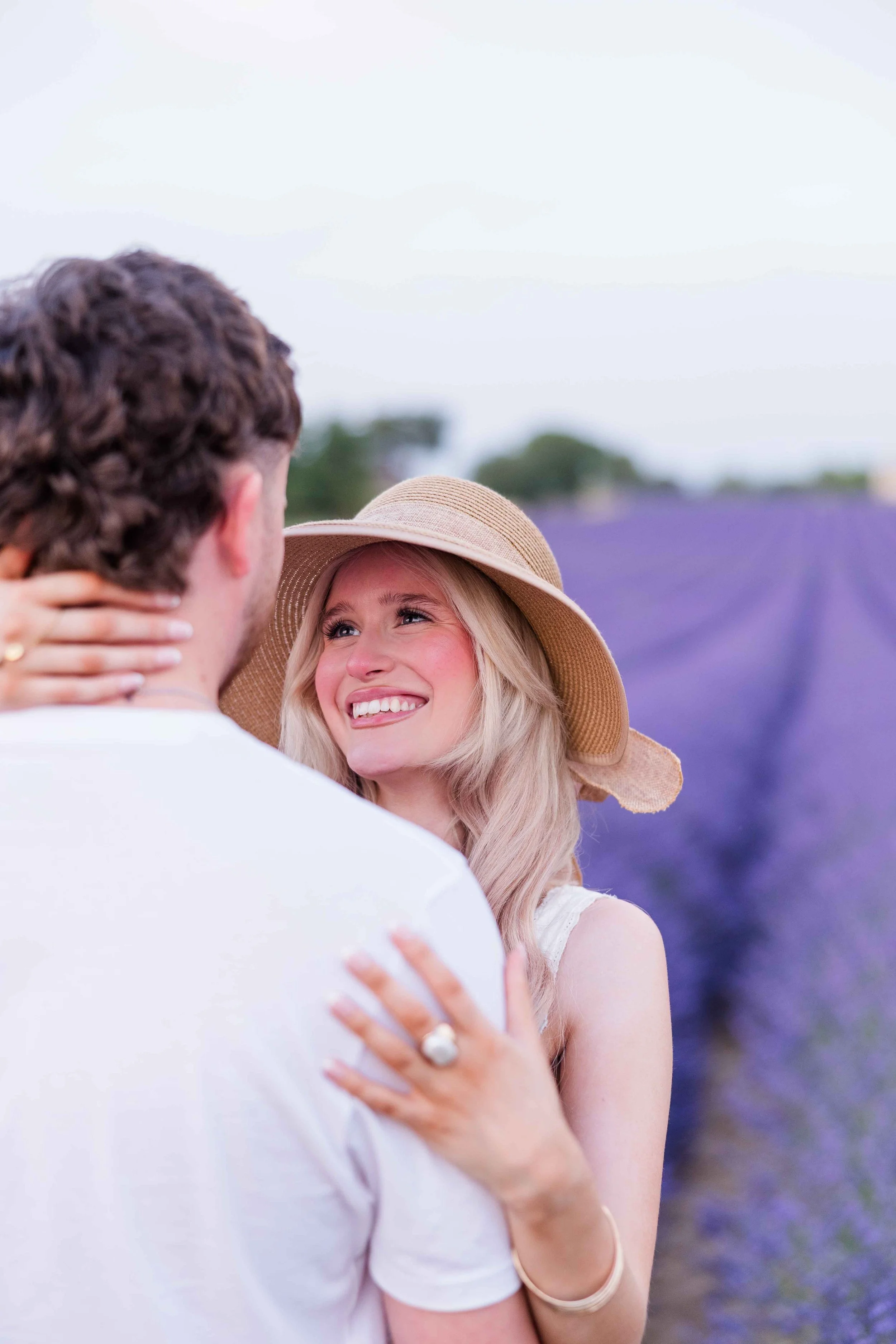 Couple Portrait in Provence Lavender