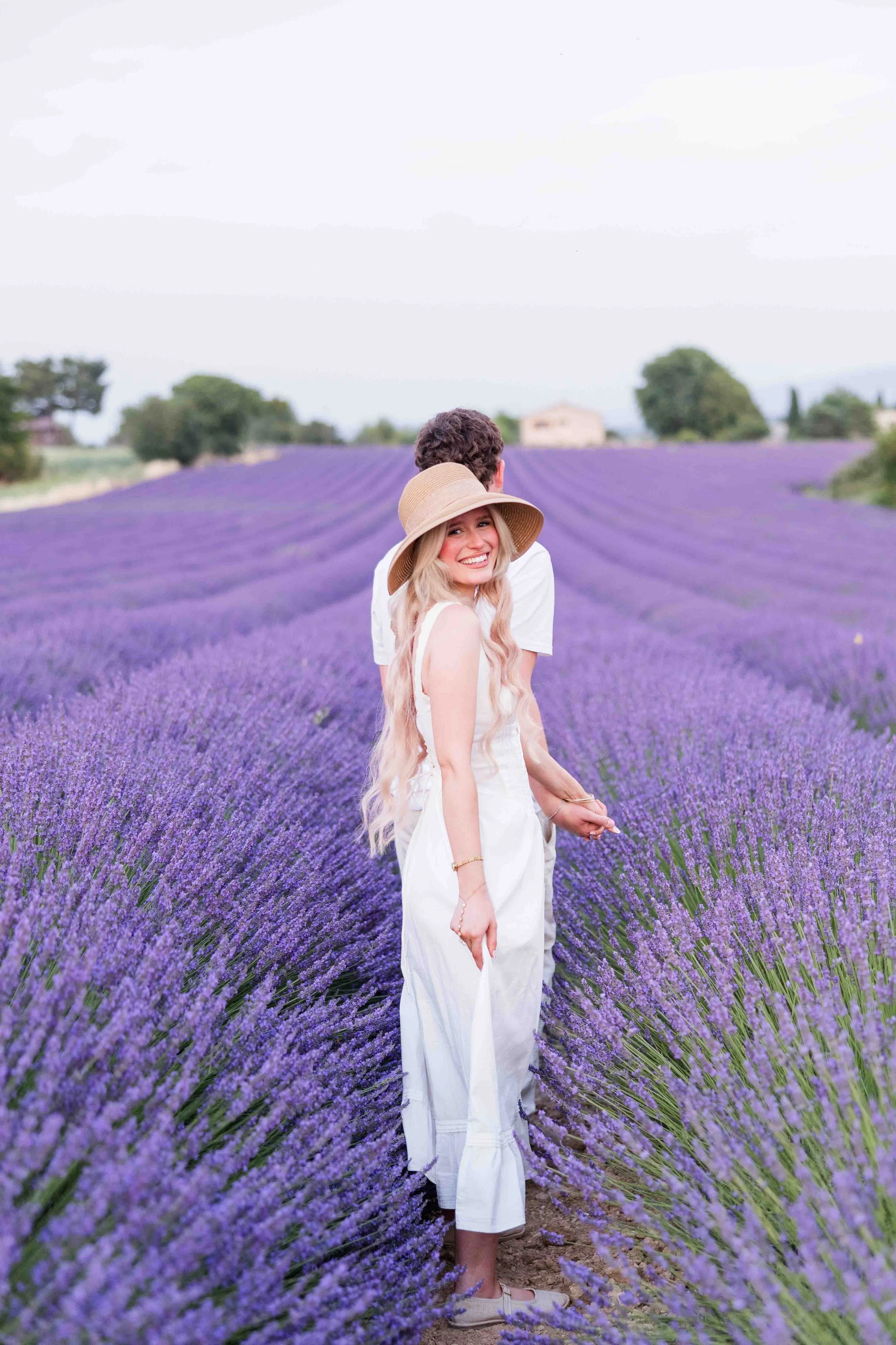 Couple Session in Lavender Fields