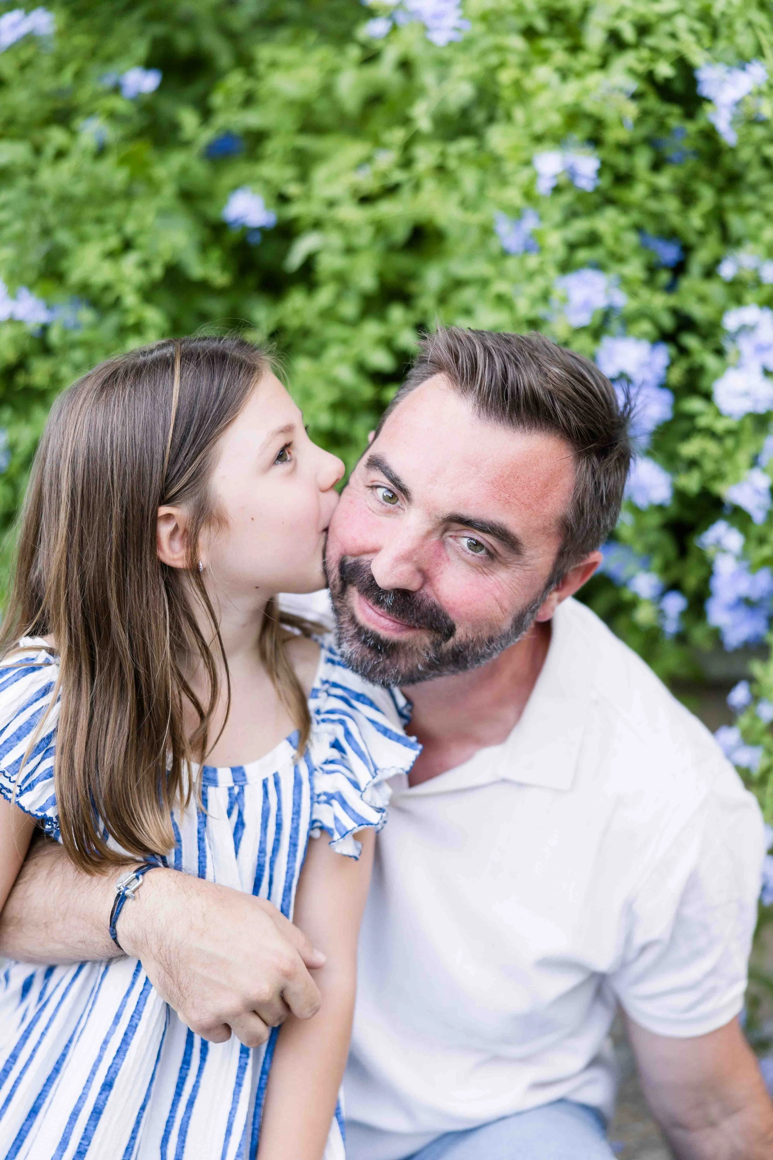 Father and Daughter Portrait in Provence