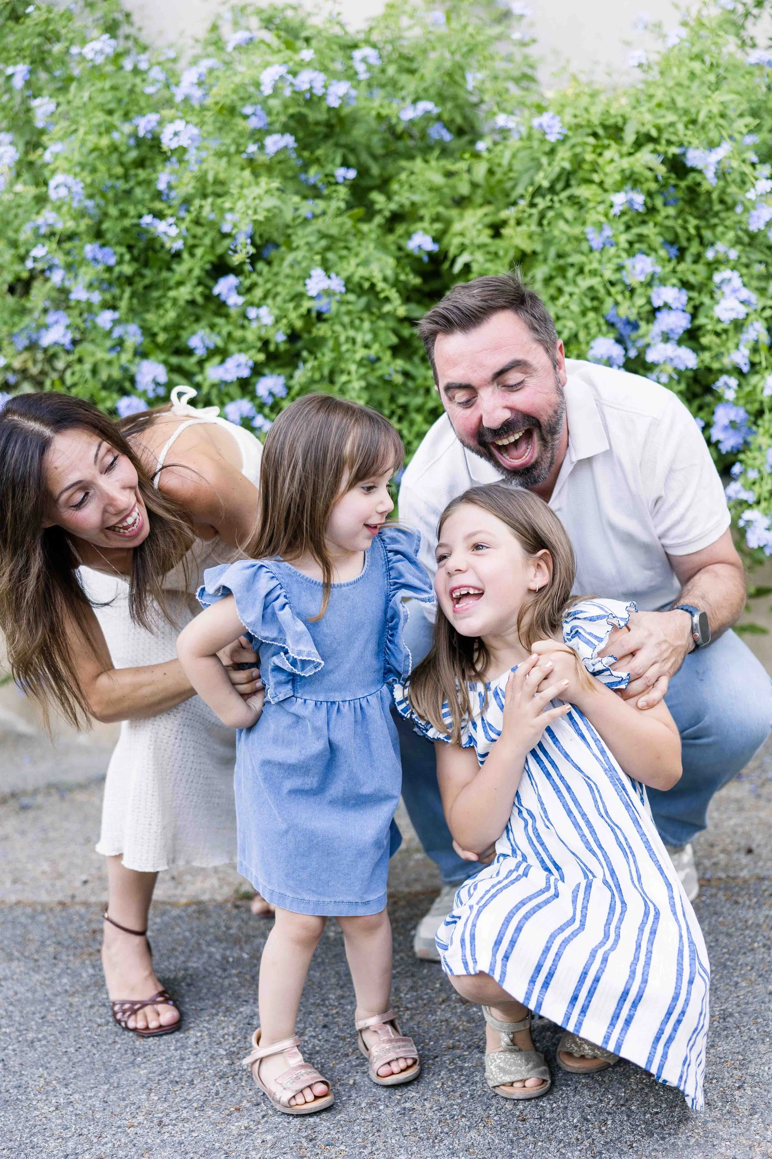 Candid Family Laughter