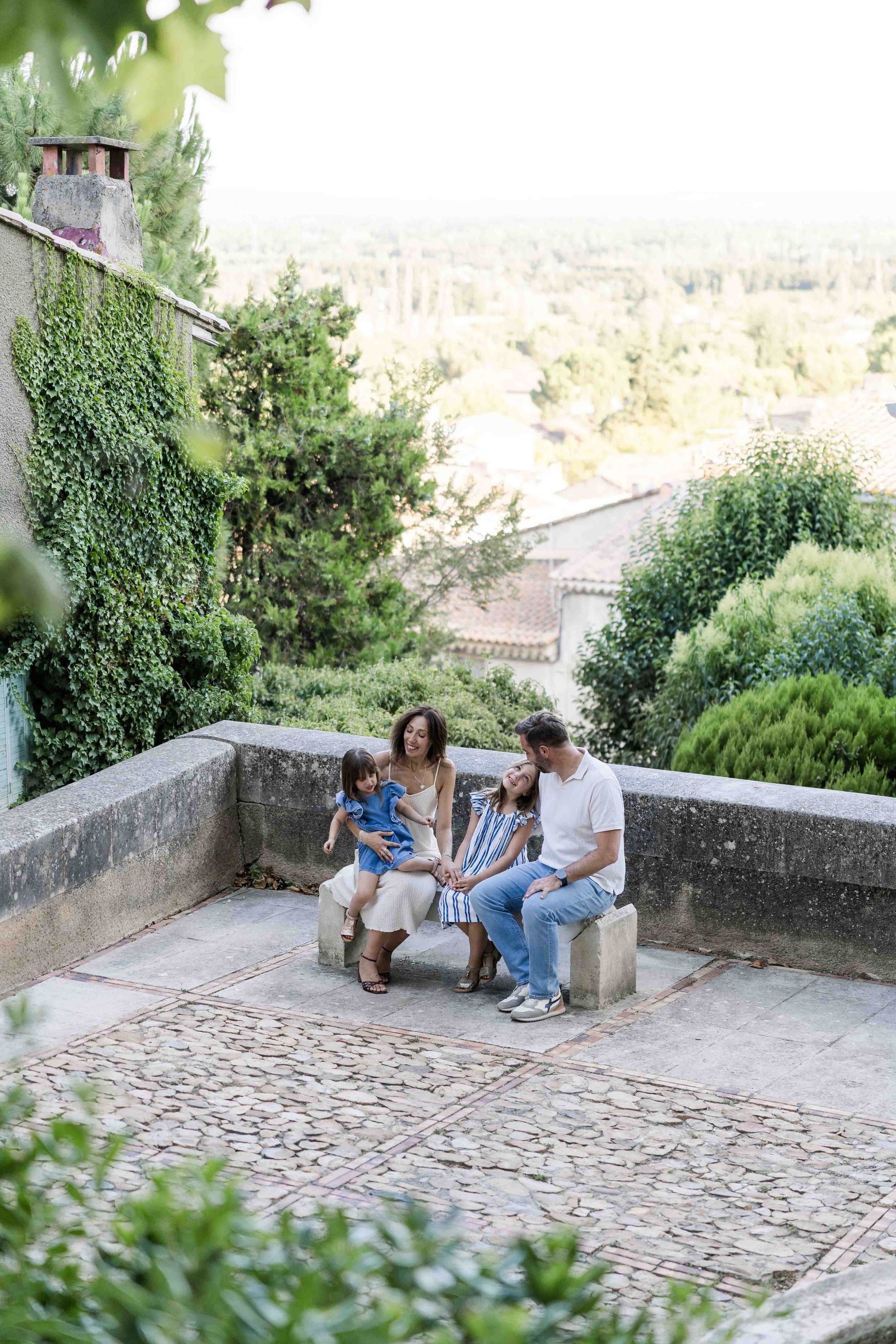 Family Relaxing with a Provence View