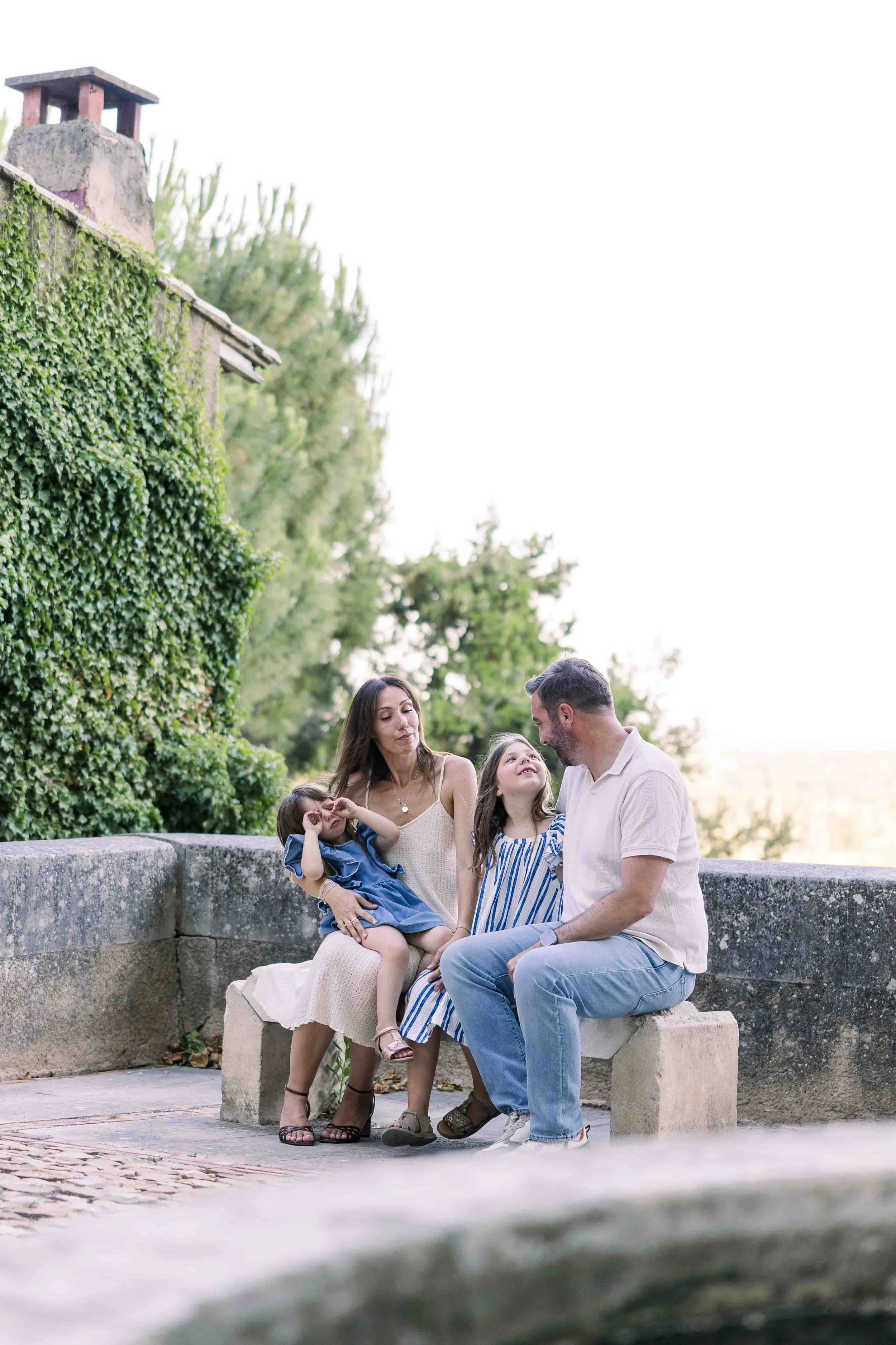 Candid Family Moment in Provence