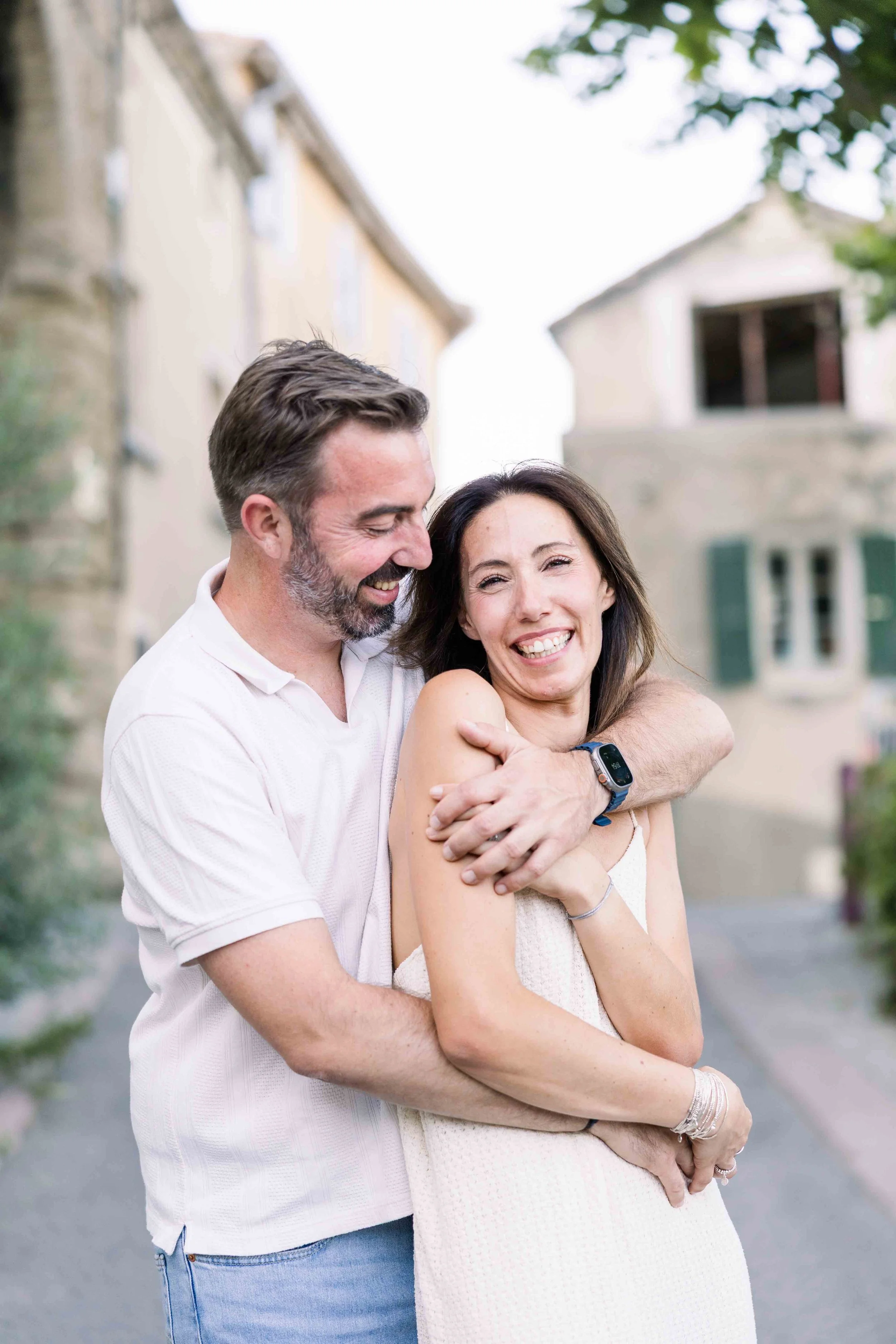 Romantic Couple Embrace in Provence